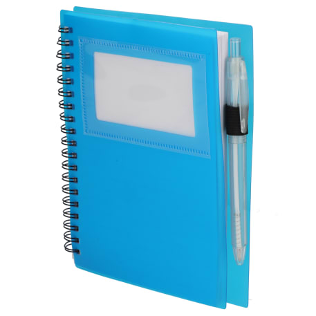 FSC® Recycled 5" x 7" Star Spiral Notebook with Pe 154