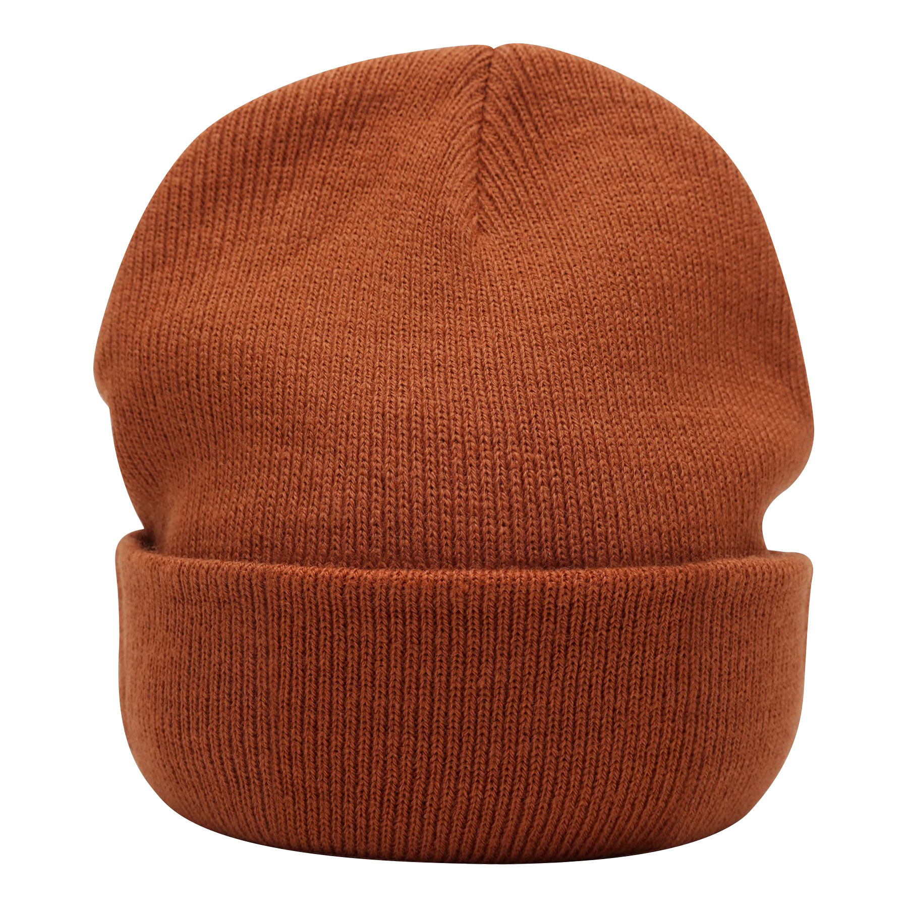 Embroidery Curled Solid Classic Beanie Knitted Cap 4