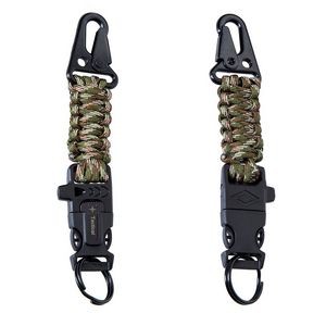 Versatile Rope Key Chain With Whistle And Flint 4