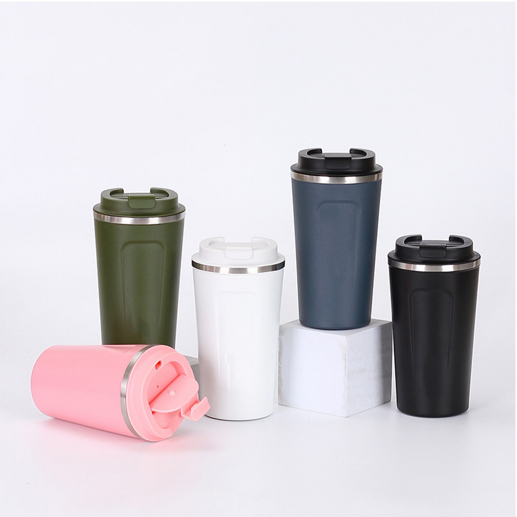 12Oz Travel Coffee Mugs Spill-Proof 3