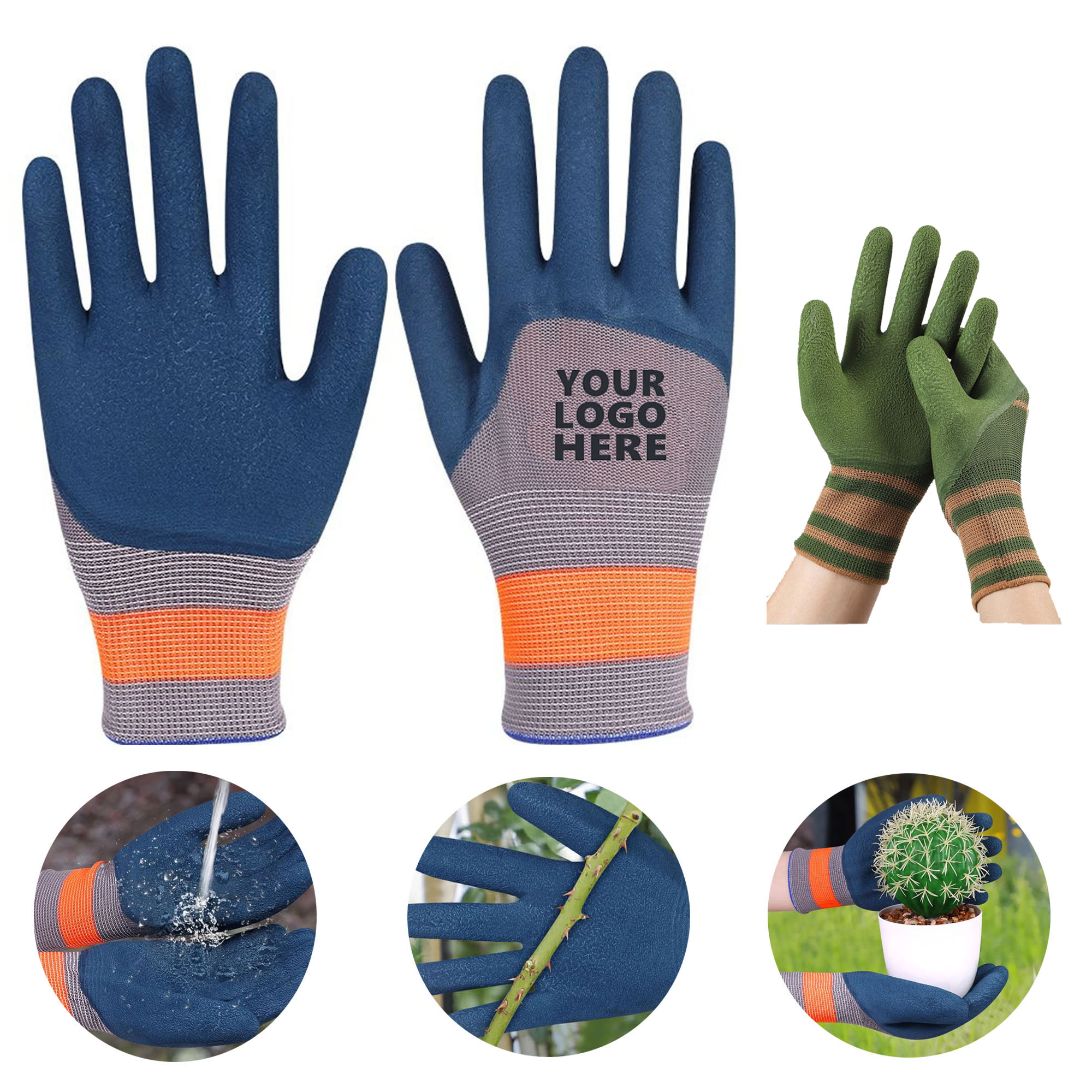 Breathable Latex Gardening Gloves 2