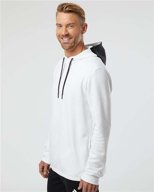 Men's Textured Mixed Media Midweight Hooded Sweatshirt - A530, custom hoodie or sweatshirt with logo imprint 6