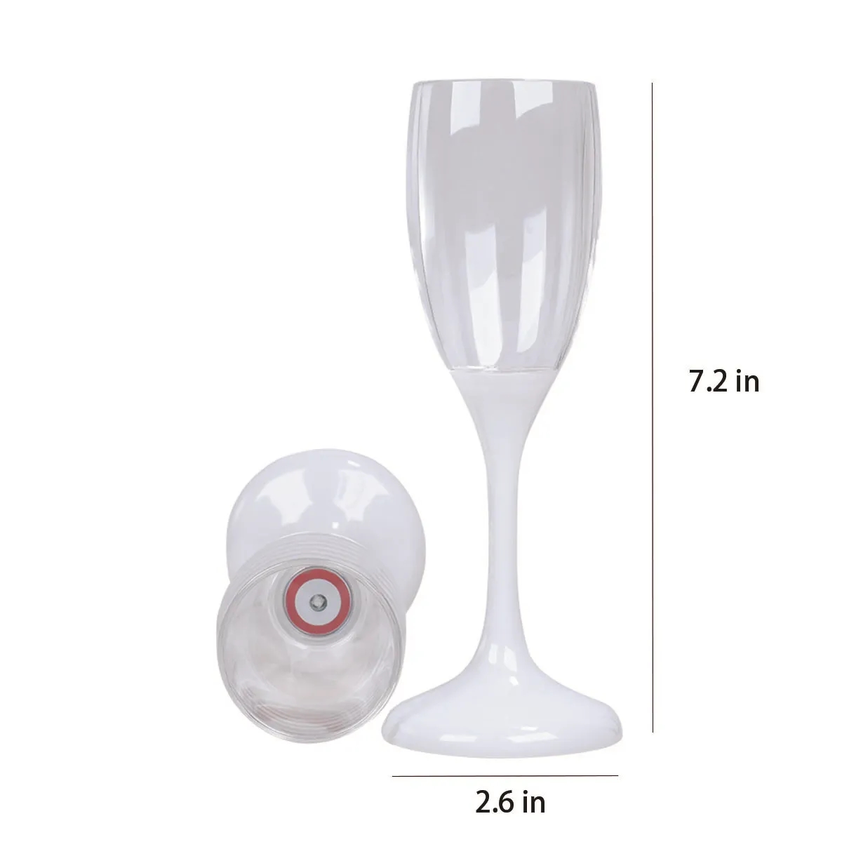LED Light Up Colorful Party Cup Wine Champagne Flutes 5