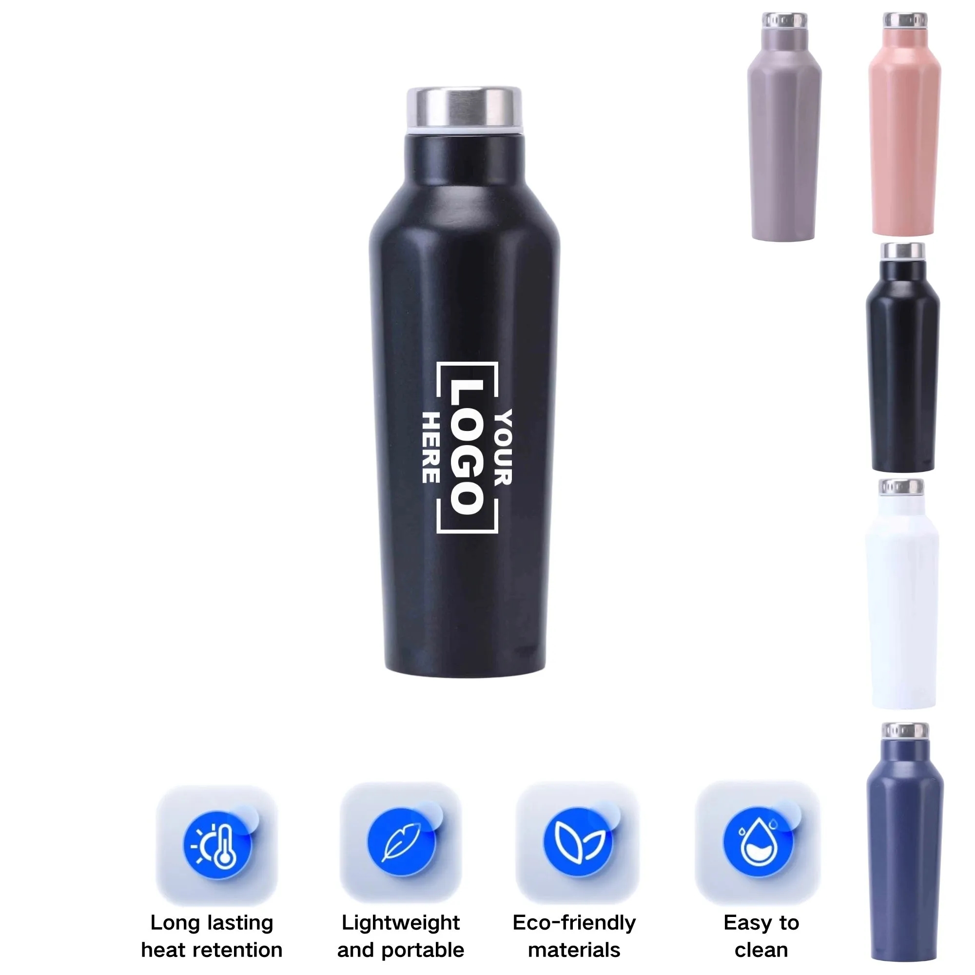 Hexagonal Diamond Large Capacity Sports Vacuum Flask