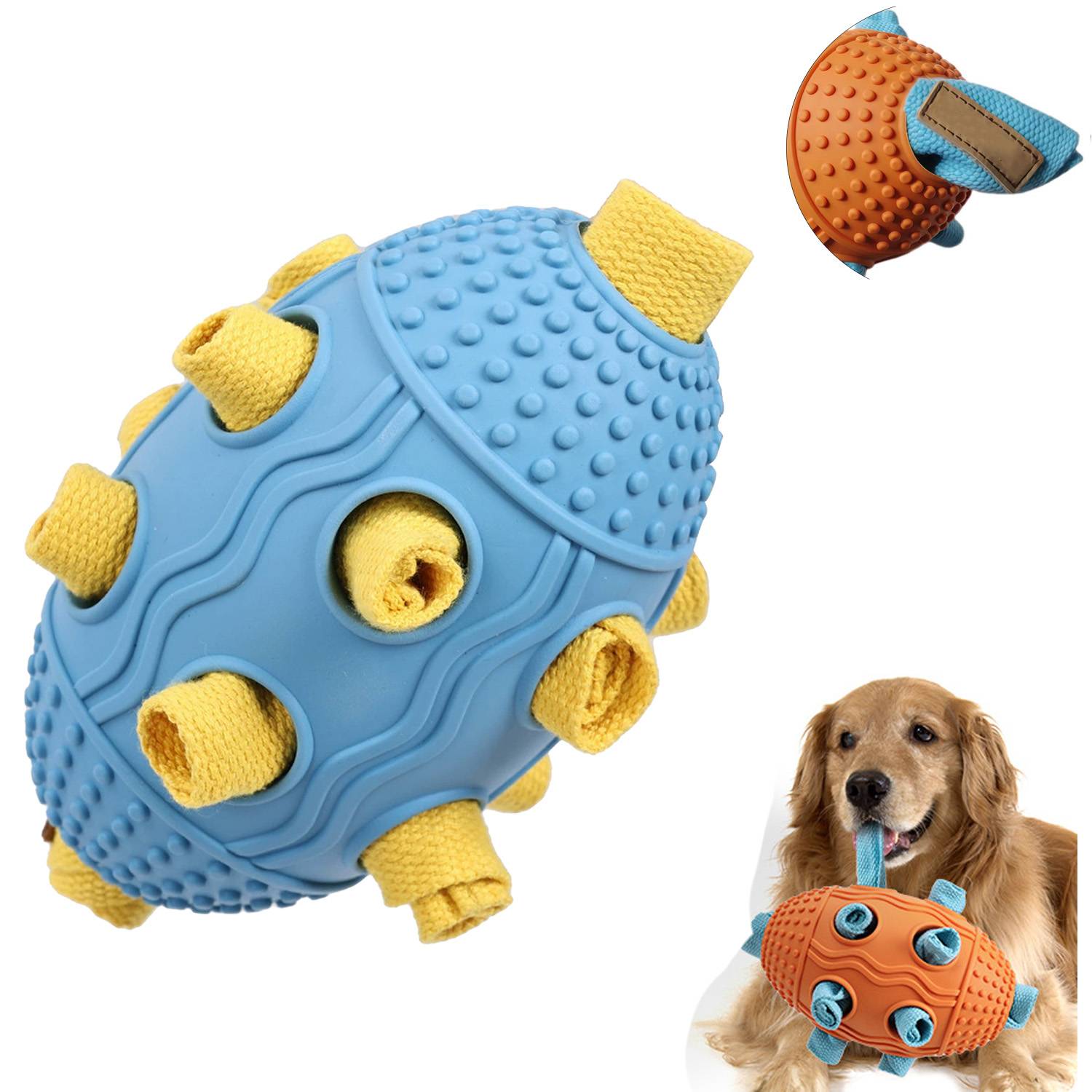 Dog Rugby-Shaped Sniffing Toy 6
