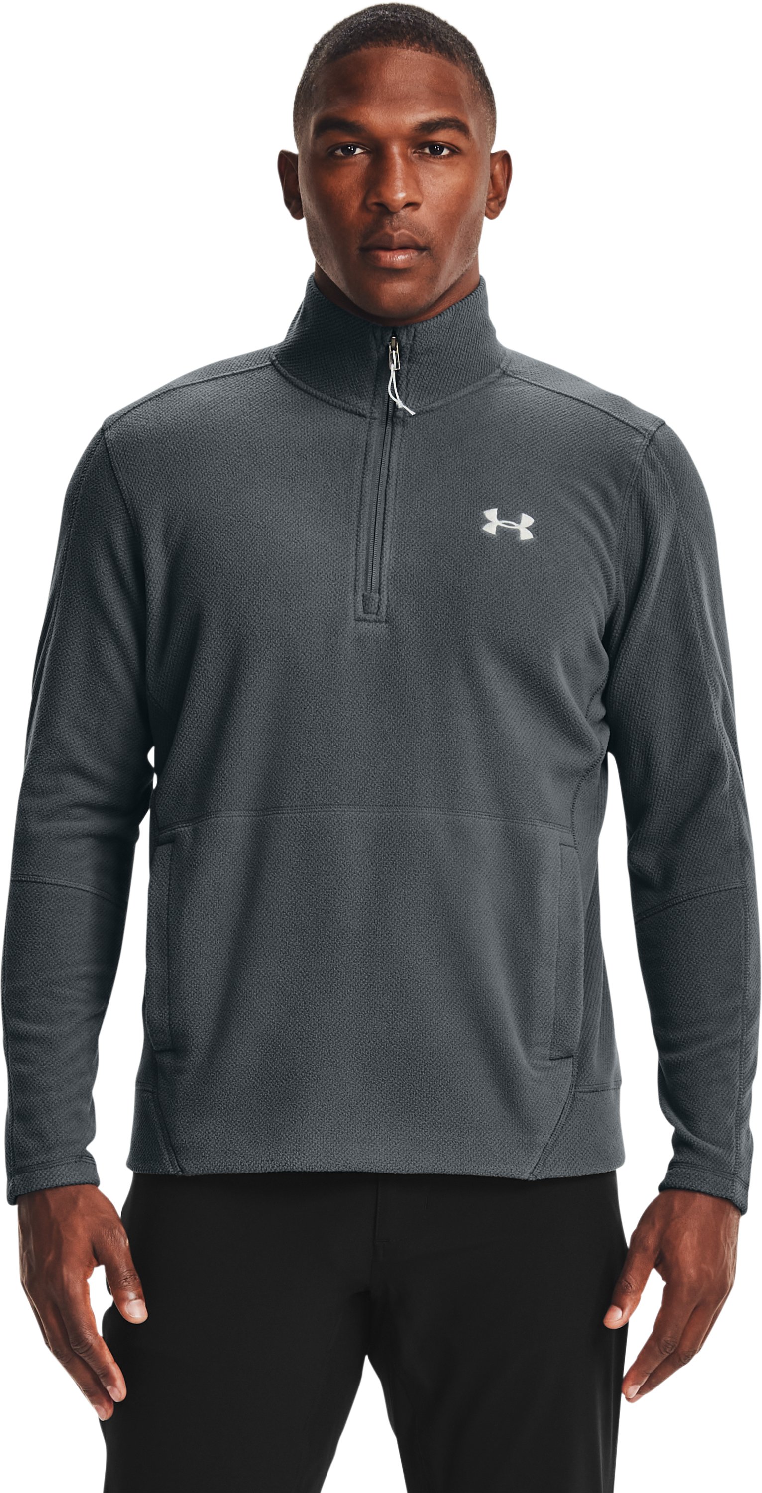 Men's UA OffGrid Fleece Solid Zip 2