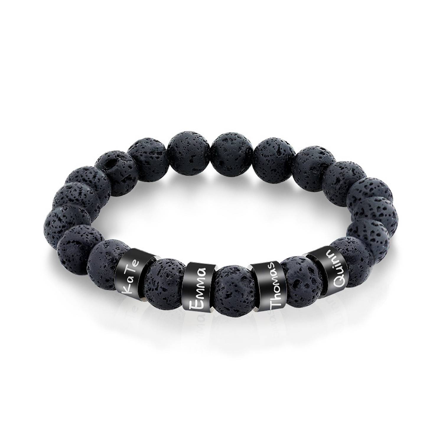Volcanic stone bead bracelet 3