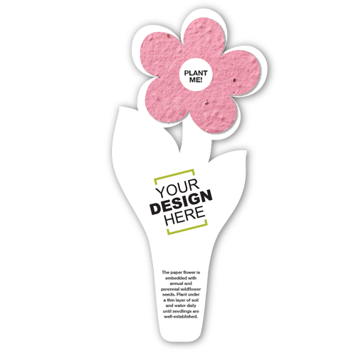 Seed Paper Flower Bookmark 19