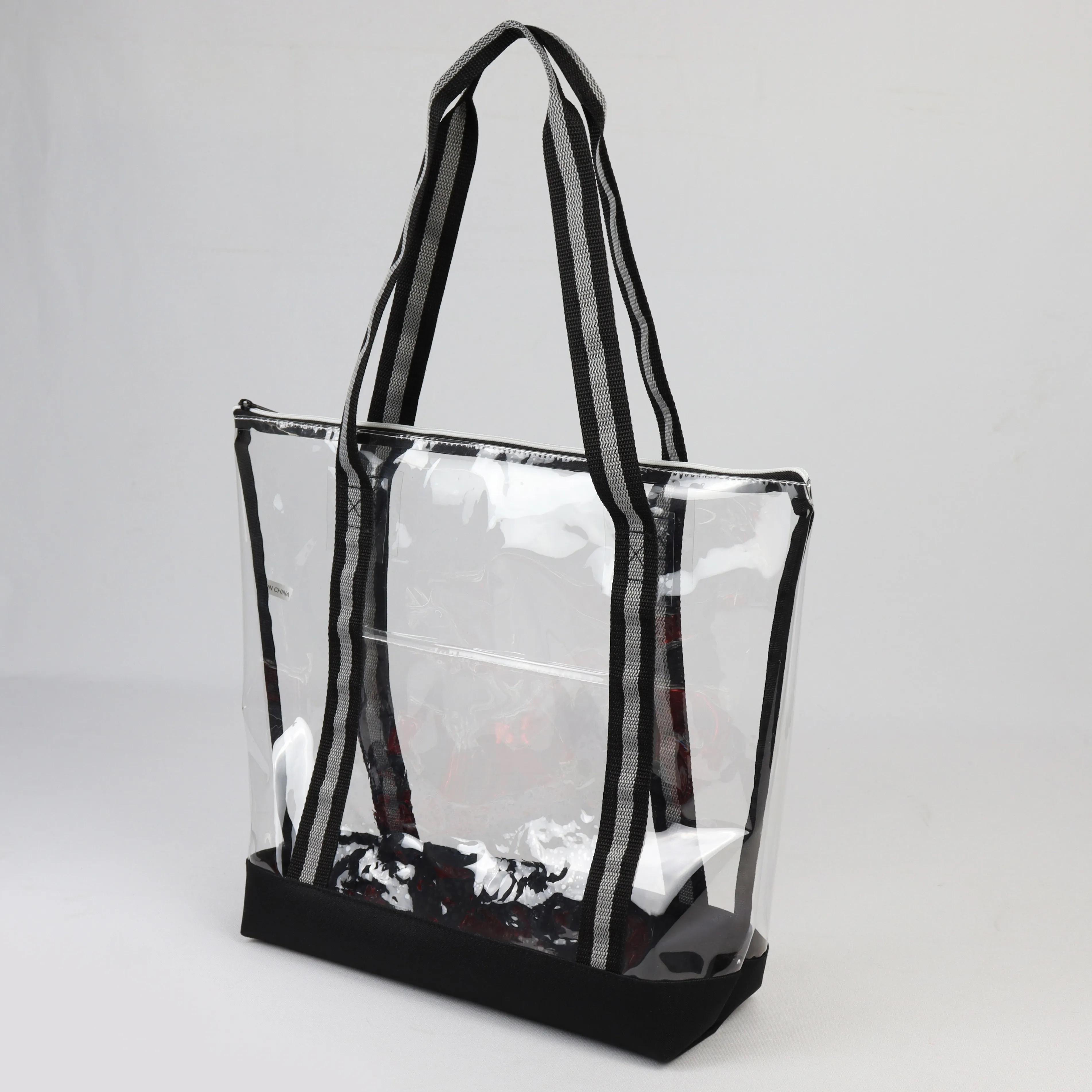 Clear Tote Bag w/ Zipper (18" x 14") 2