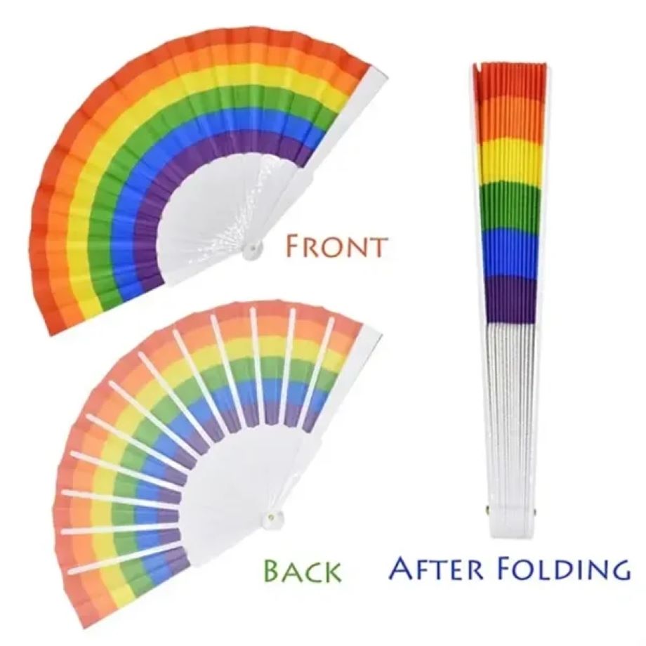 Rainbow Folding Fan 1
