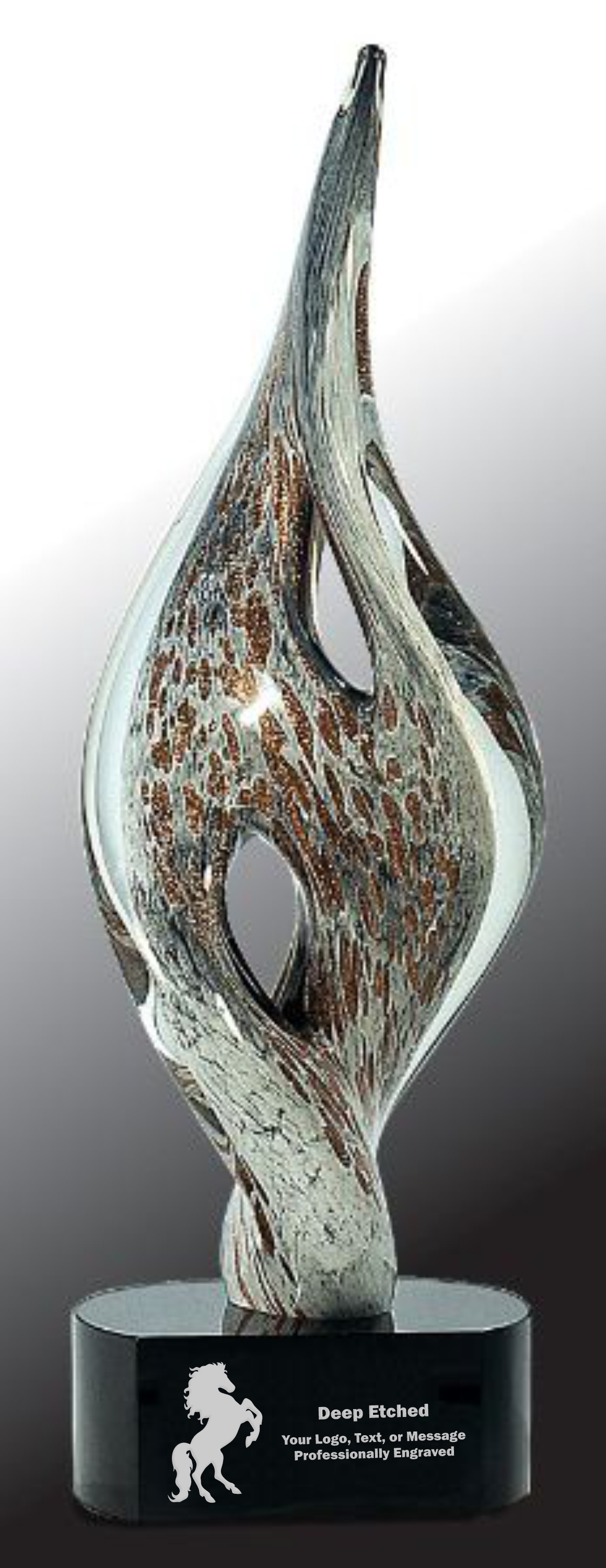 15" Spire Twist Art Glass Award