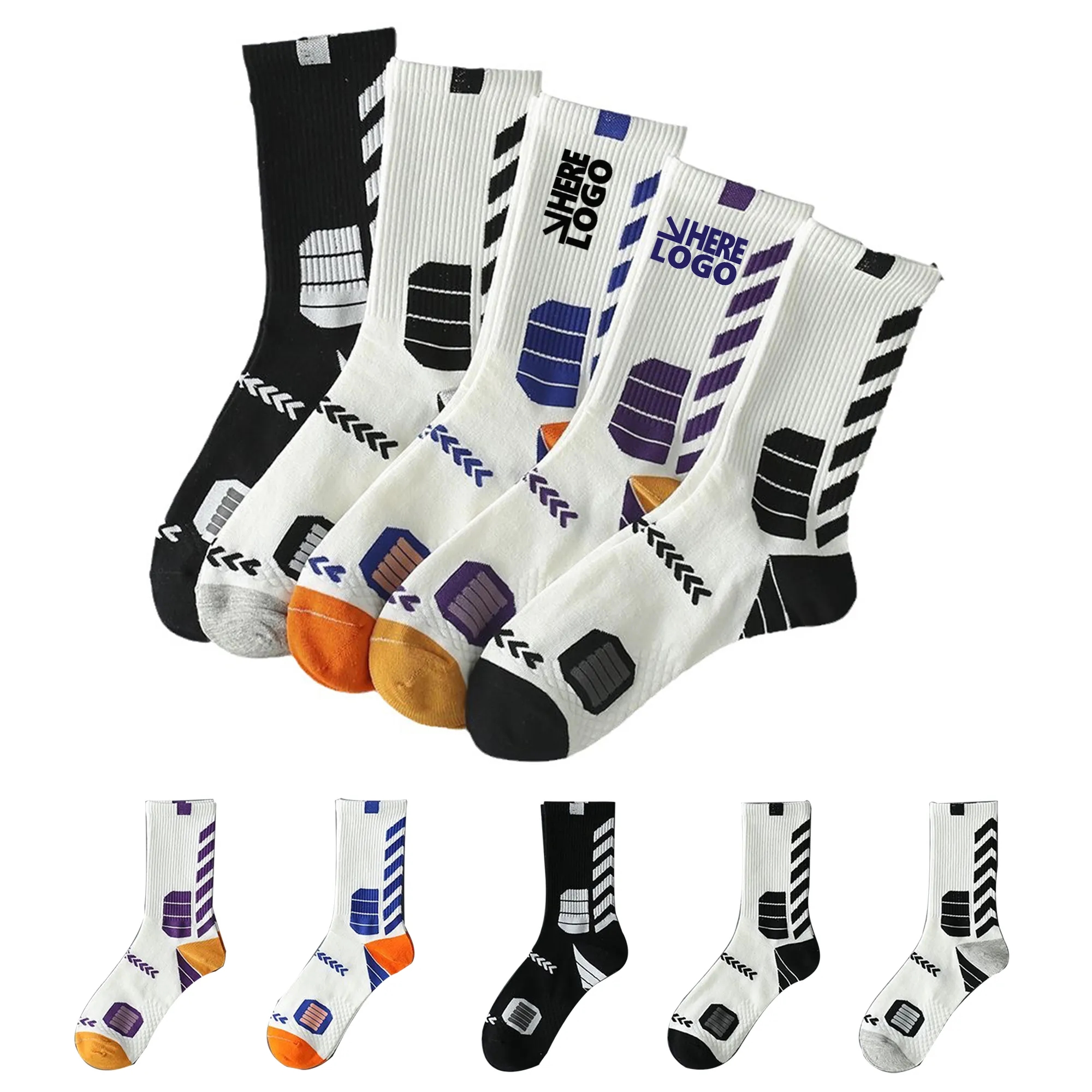 Boys' Sports Mid-Tube Basketball Socks 2