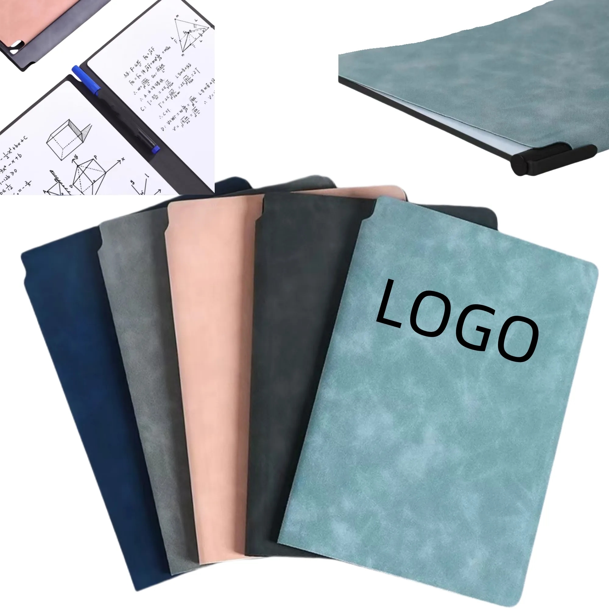 A5 Leather Whiteboard Erasable Notebook 2