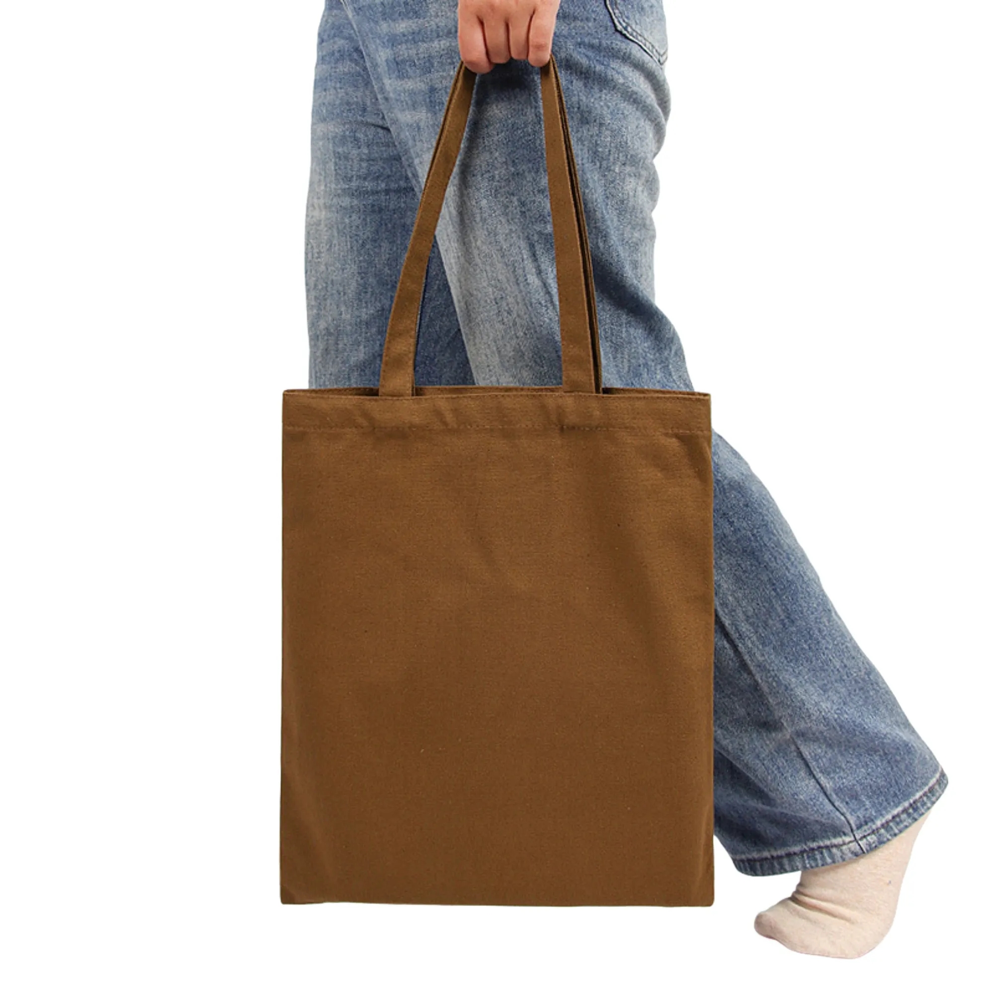 Pure Cotton Colored Hand-Held Canvas Bag 9