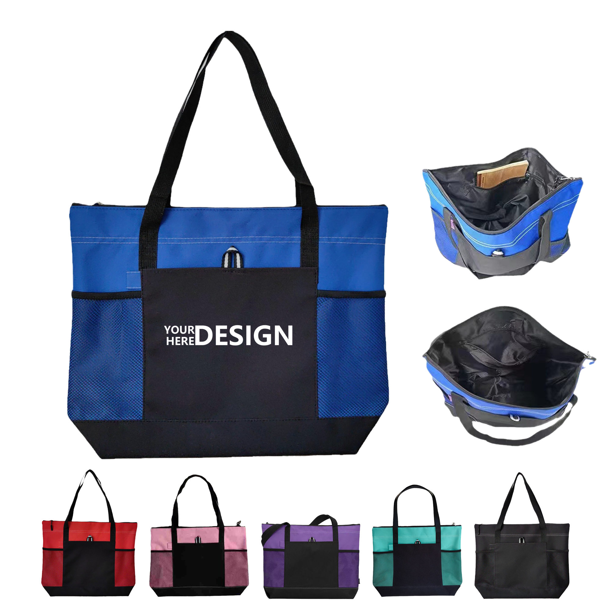 Durable 600D Oxford Tote, custom tote bag with logo imprint 2