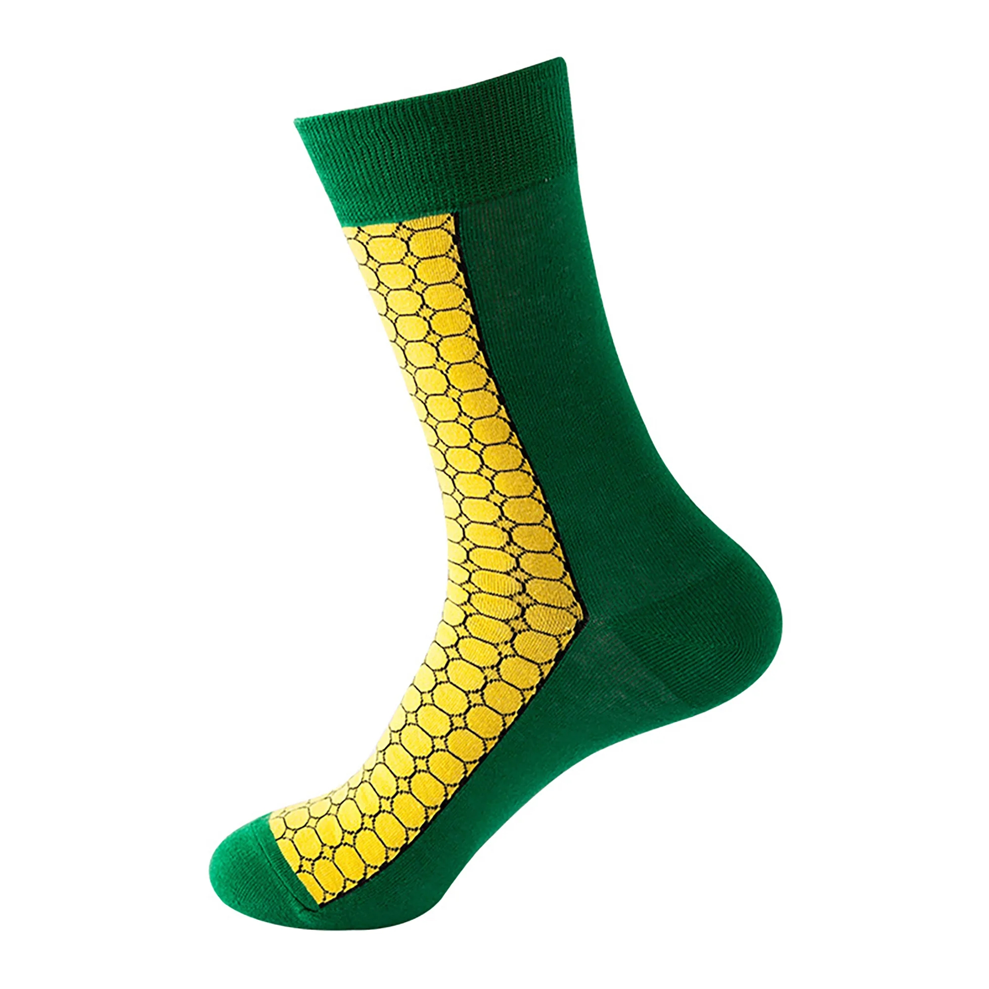 Jacquard Knit Cotton Crew Athletic Socks MOQ50 2