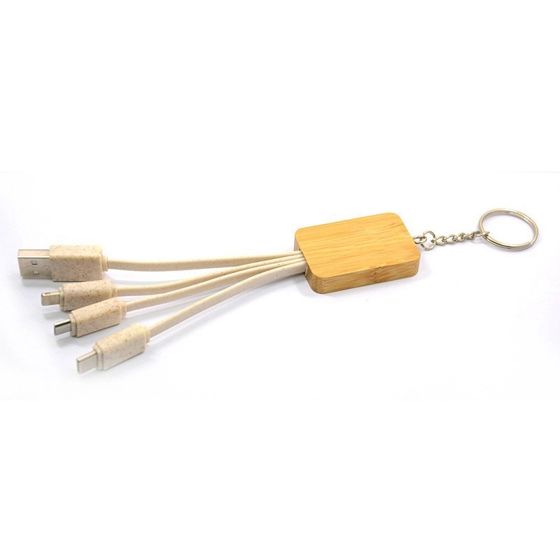 Degradable Bamboo Charging Cables 4