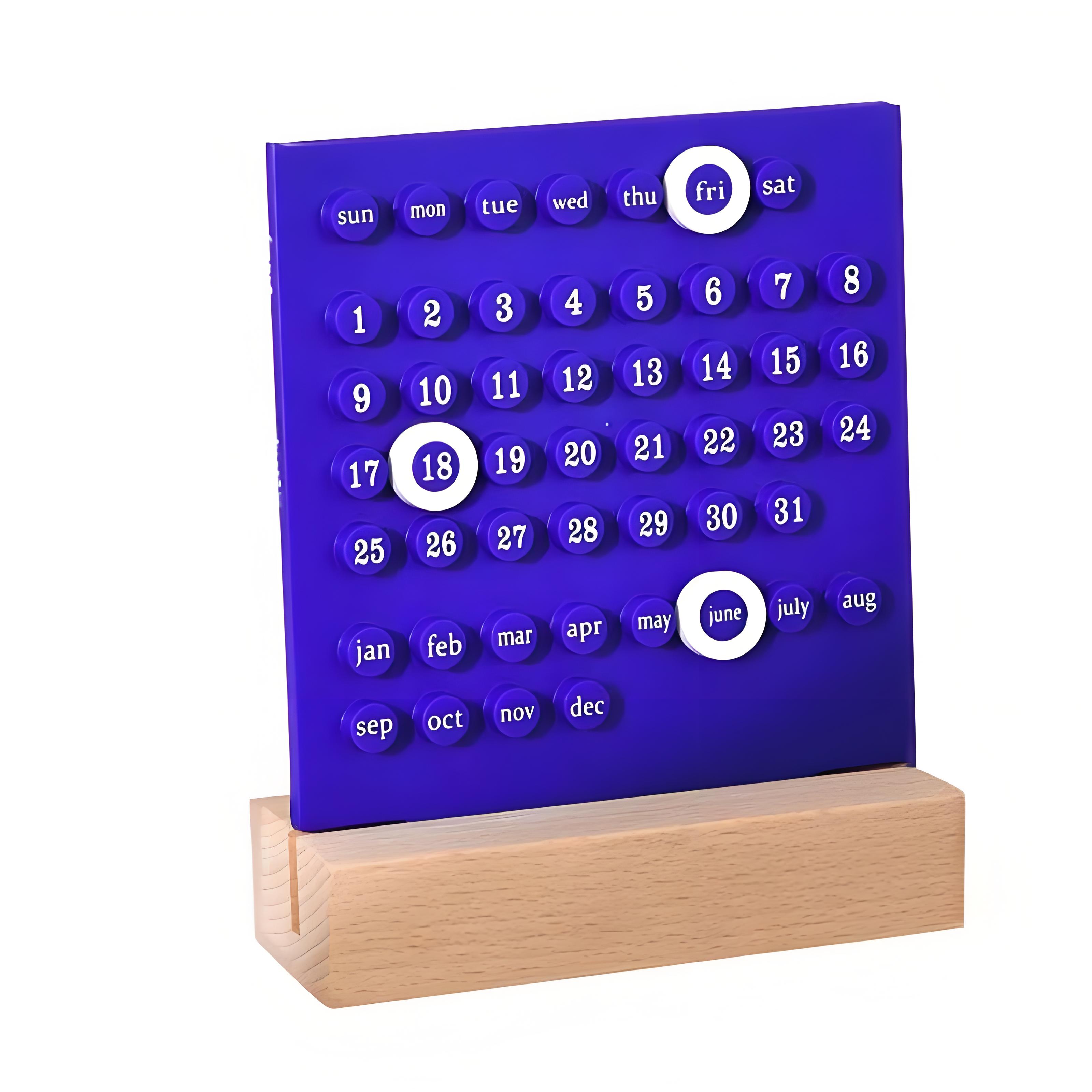 Acrylic Plastic Customizable Perpetual Calendar 5