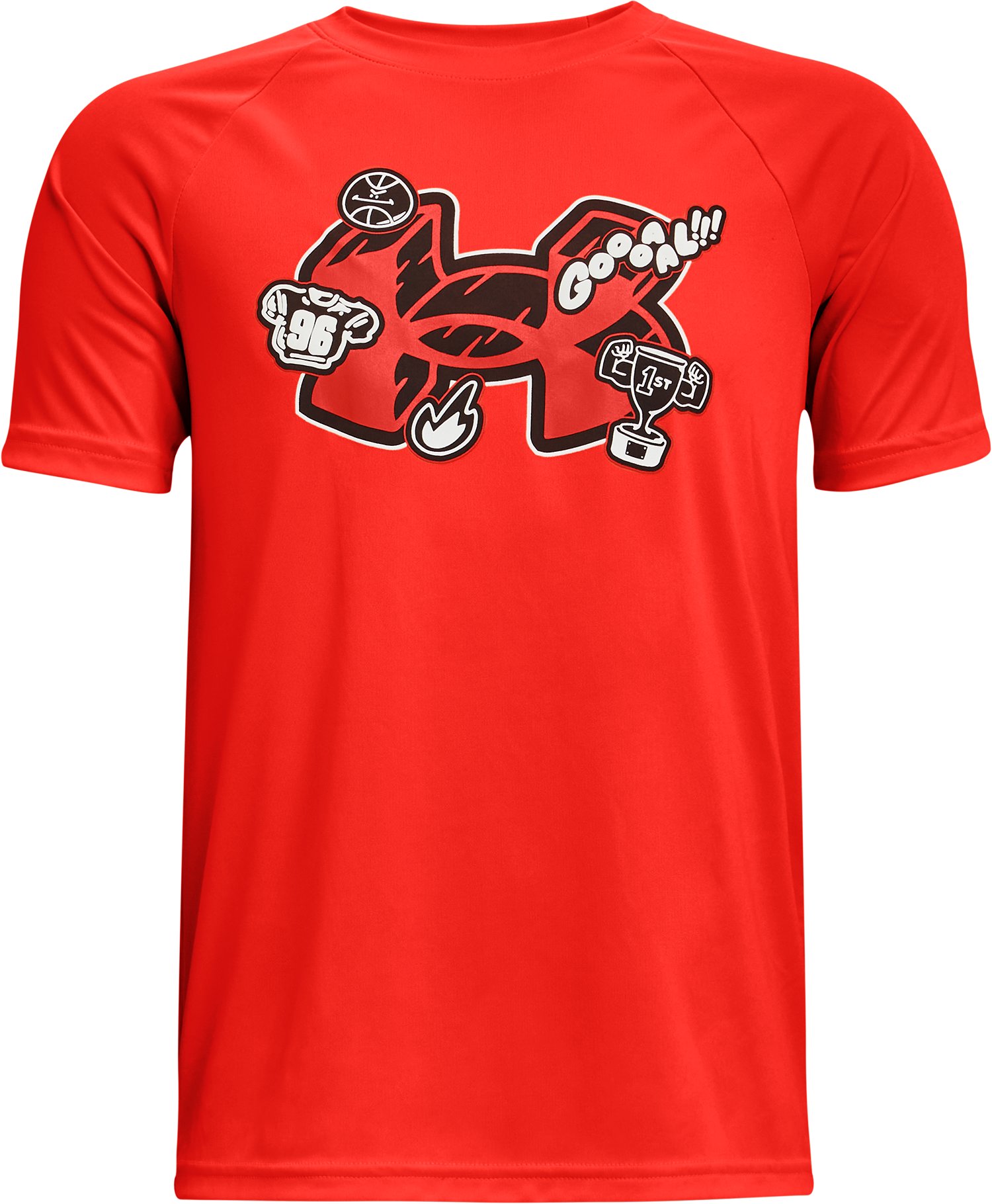 Boys' UA Tech Trophies Short Sleeve 5