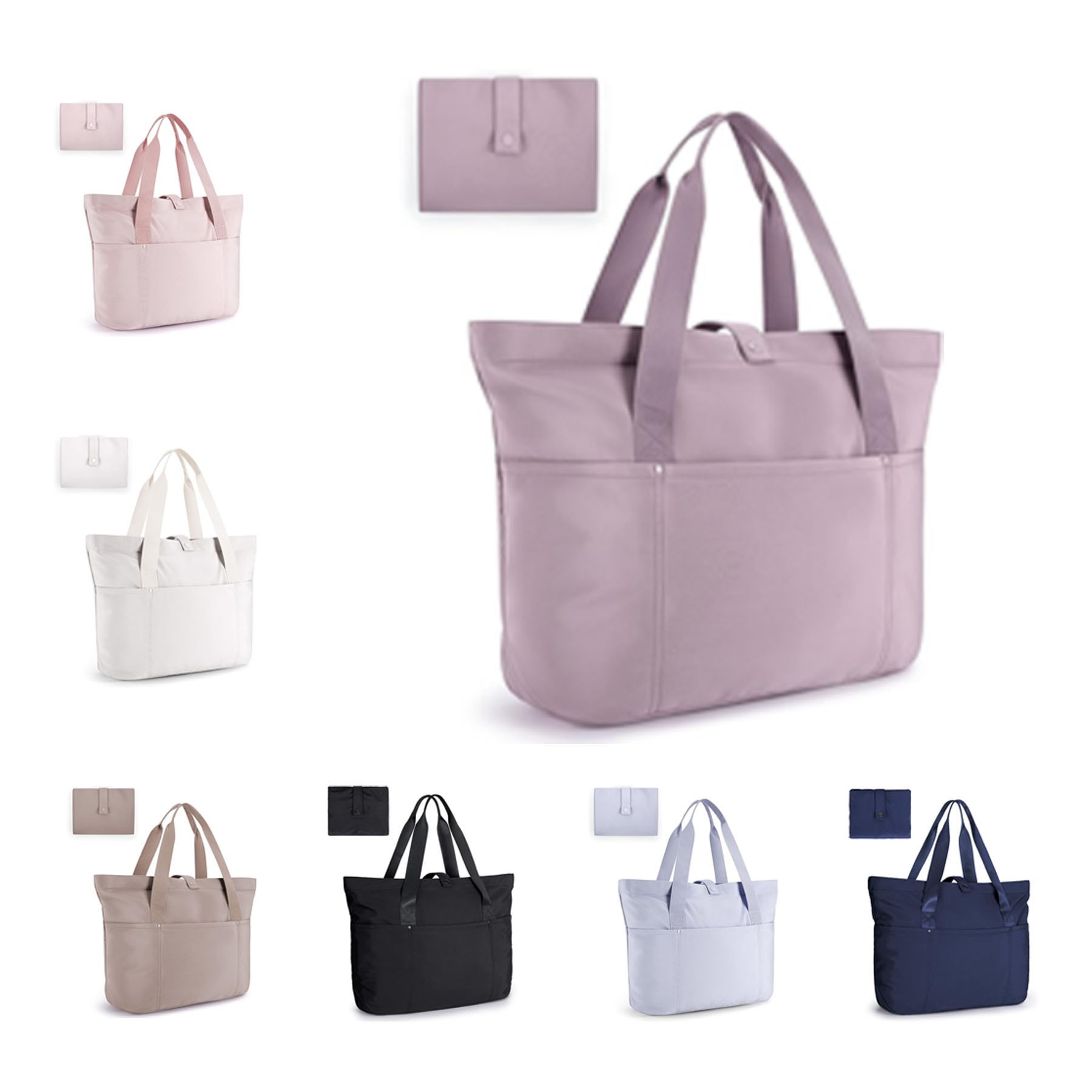 Collapsible Multi-pocket Zipper Handbag 5