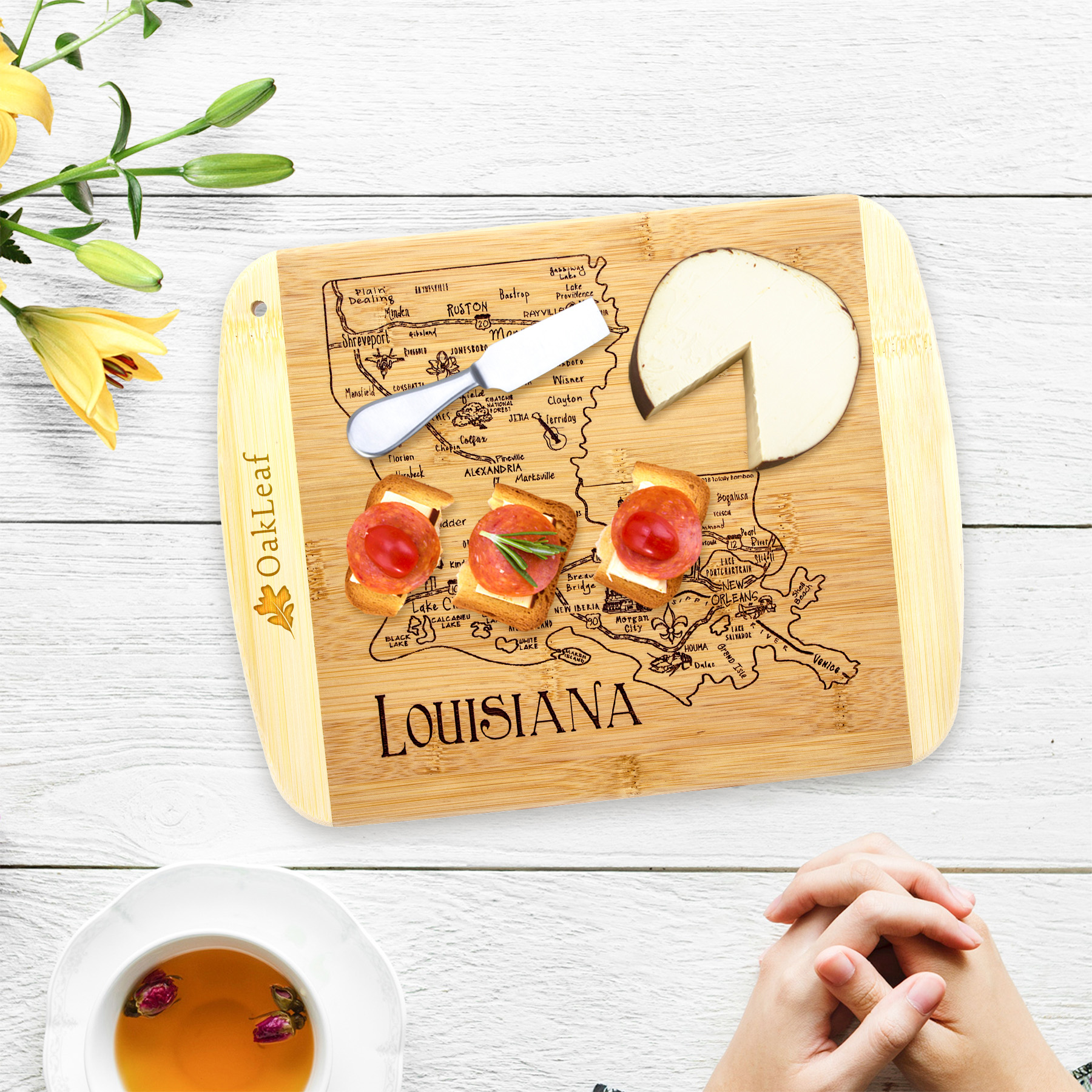 A Slice of Life Louisiana Serving & Cutting Board 3