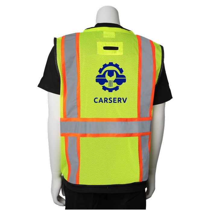 Two-Tone 11 Pocket Tech-Ready Mesh Surveyors Vest 9