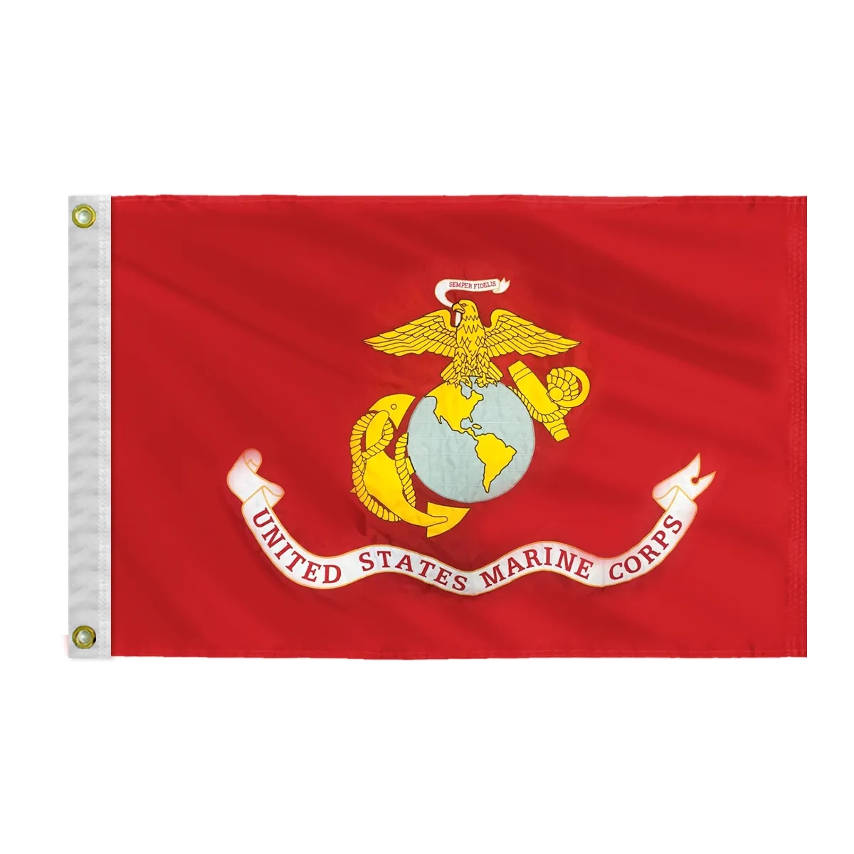Applique & Embroidered Flag 16" x 24" Nylon 5