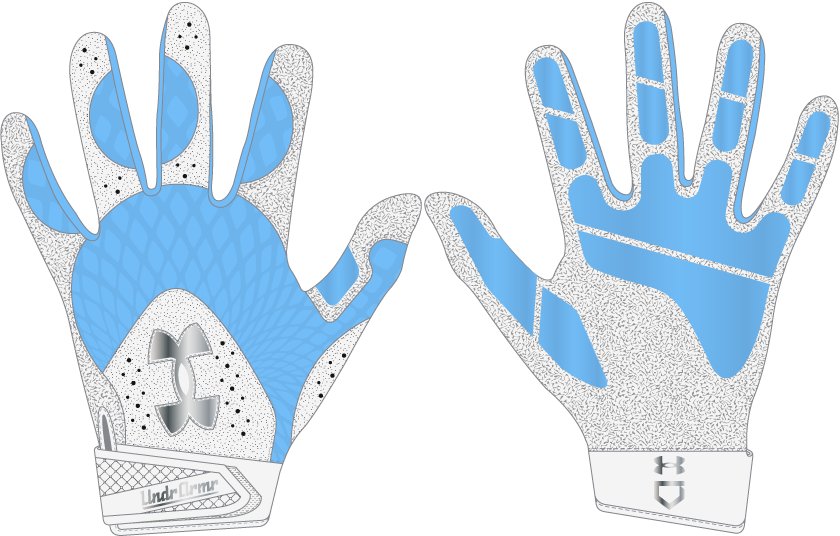 UA Glyde Pro Women's Batting Gloves 3
