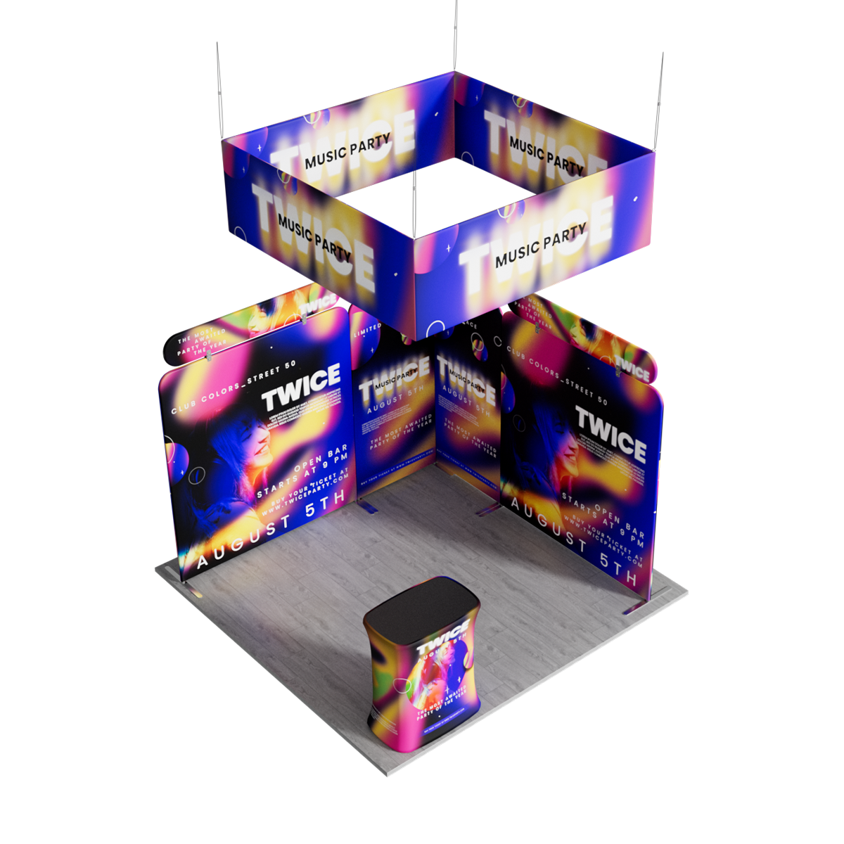 10'x10' Tradeshow Booth Kit - A Kit 2