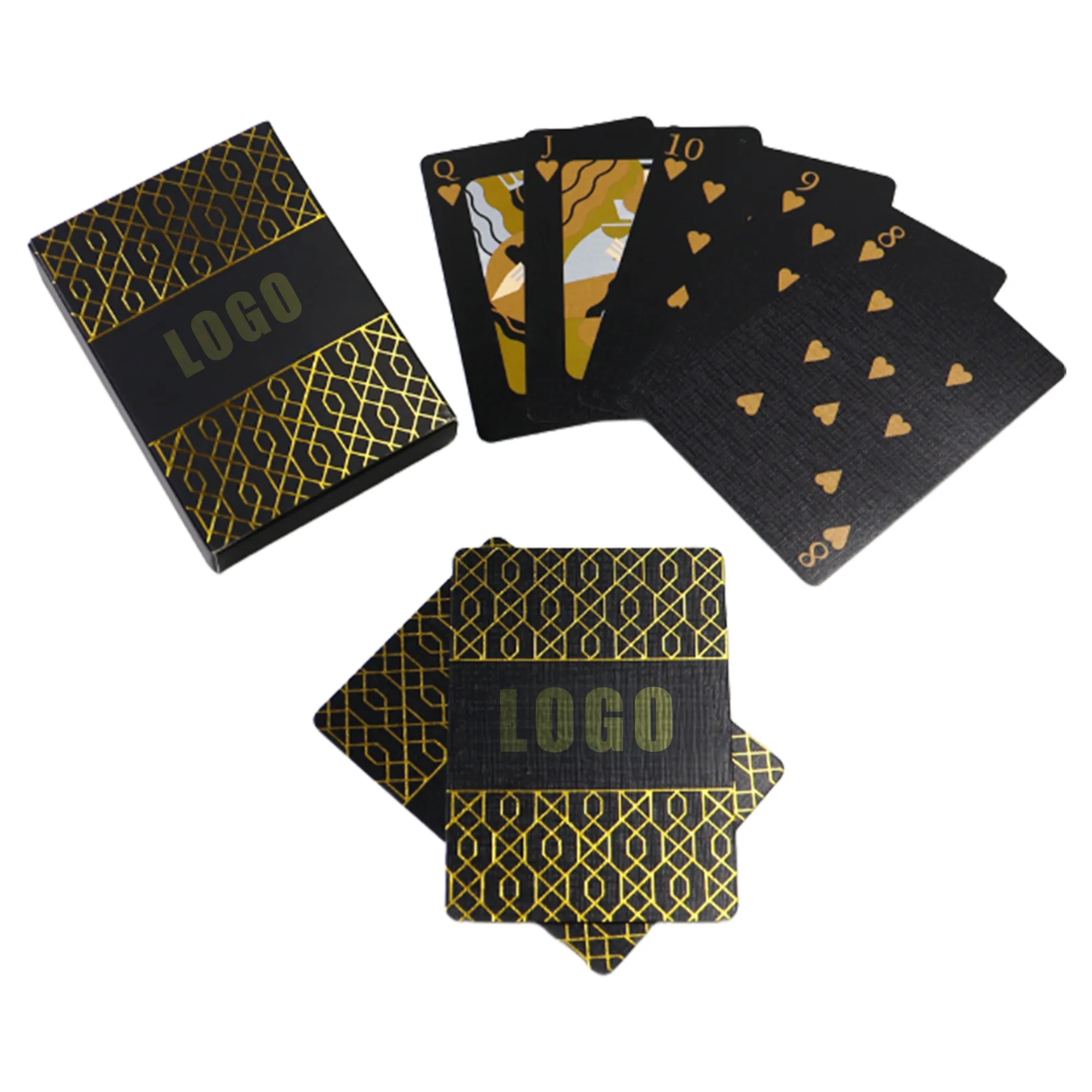 Gold Foil Stamped Poker Cards