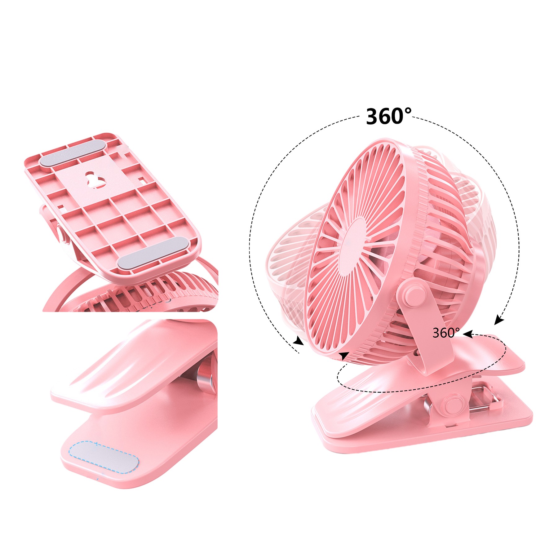 Portable Fan With Clip 2