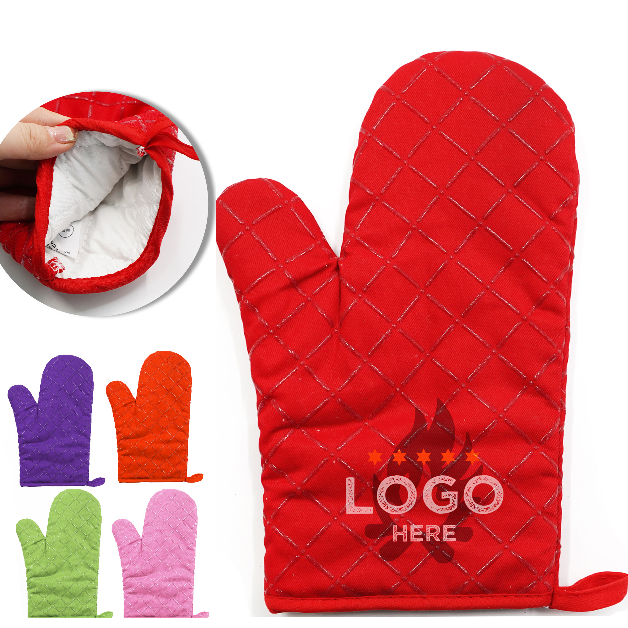 MOQ 50 Heat Resistant Silicone Mitts 2
