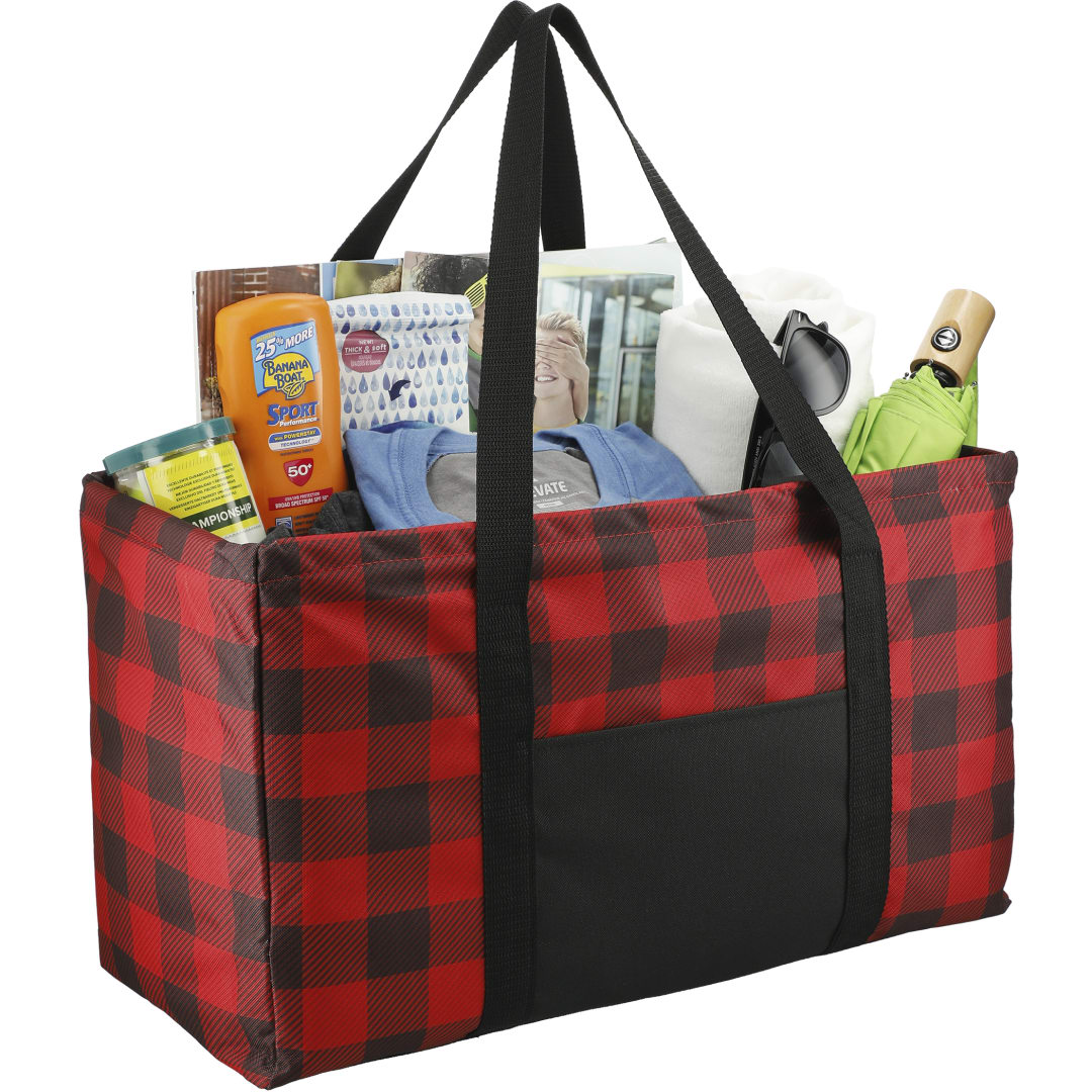 Buffalo Plaid Utility Tote 39