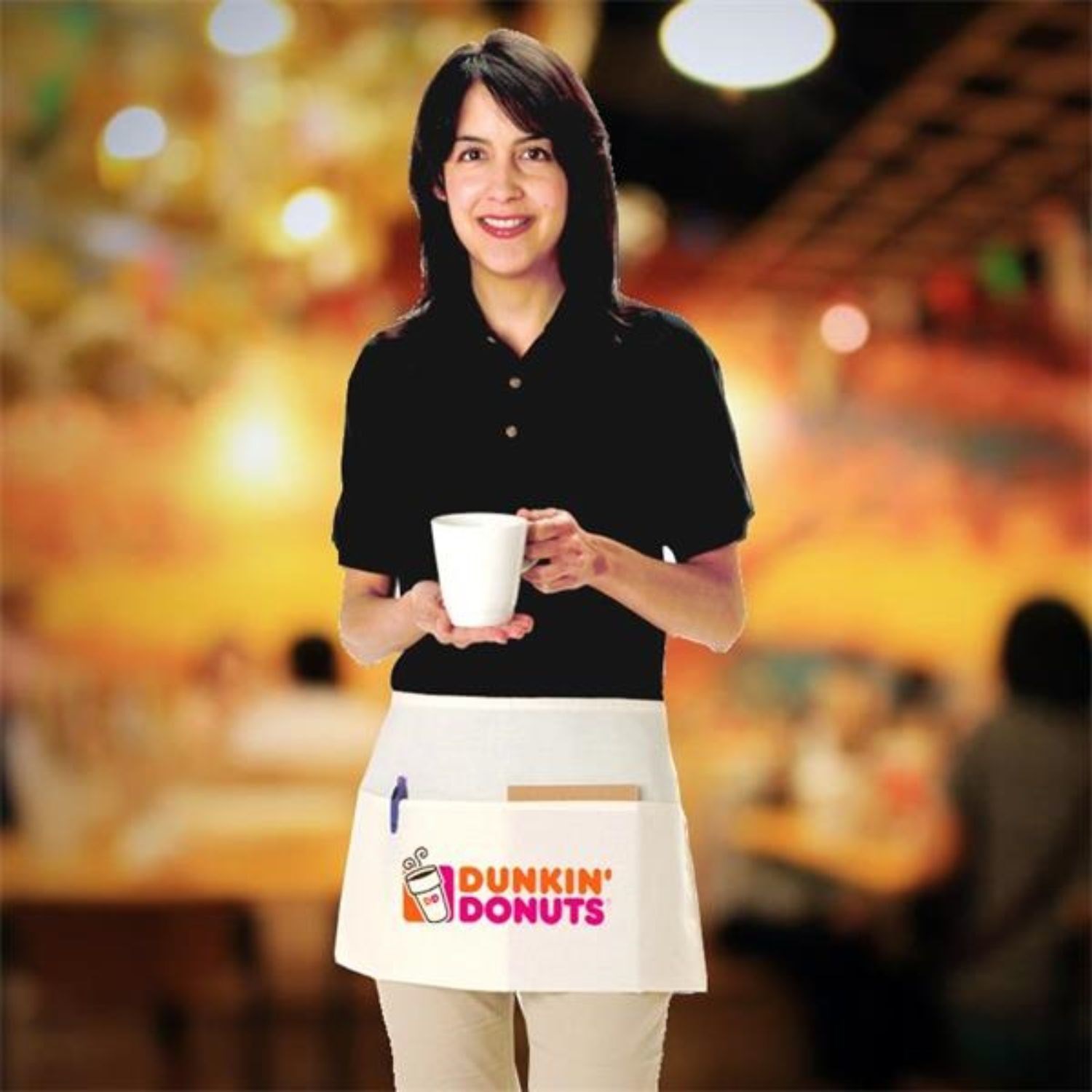 6 oz. Waist Apron w/ Custom Imprint & Front Pocket Aprons USA Decorated (24" x 12") 2