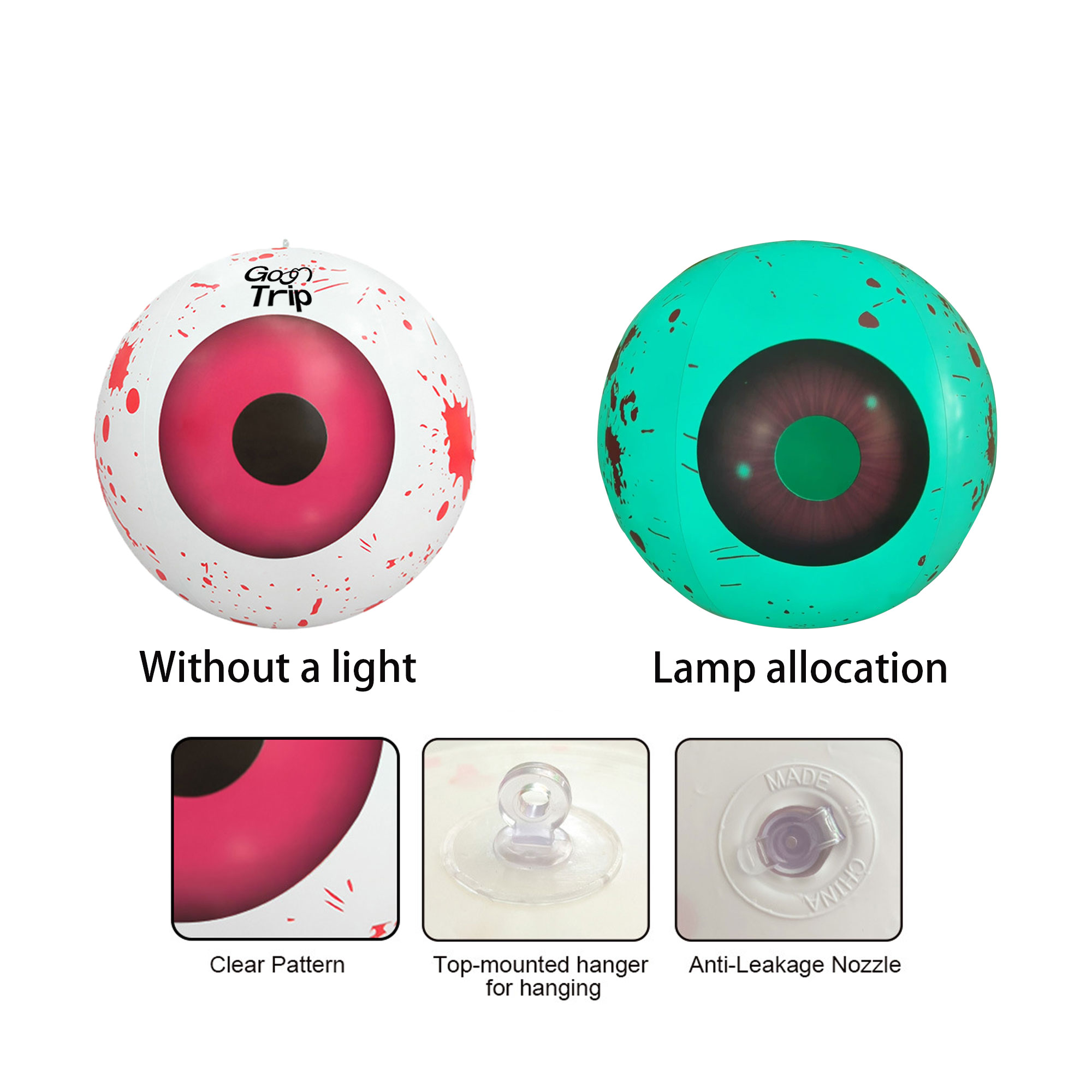 Non light Halloween Eyeball Ball 4