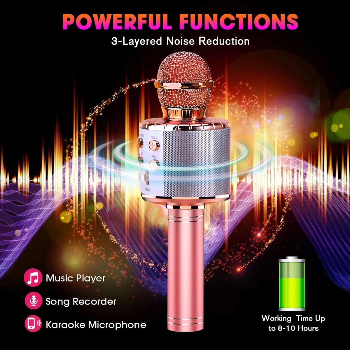 Wireless Bluetooth Karaoke Microphone 8