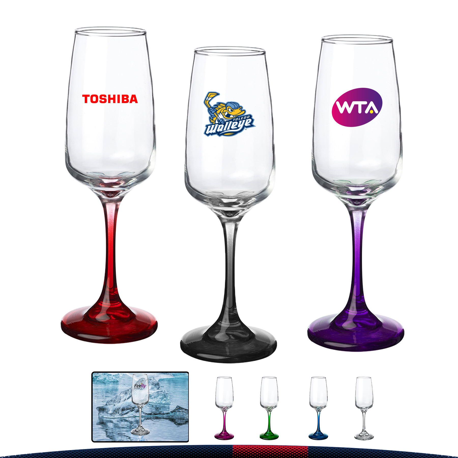 7 oz. Clear Champagne Flutes 5