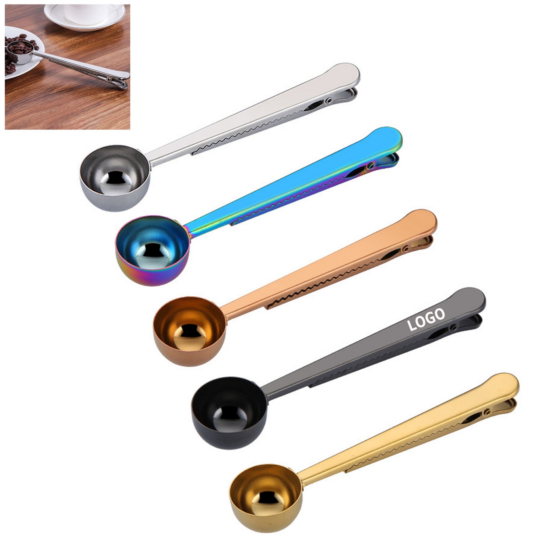 2-in-1 Coffee Scoop Clip