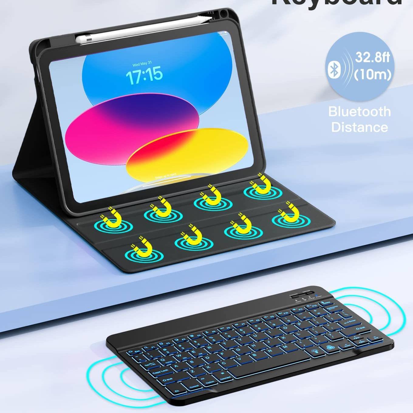 iPad Air 10.2-10.9/11 inch Pro wireless keyboard case 2