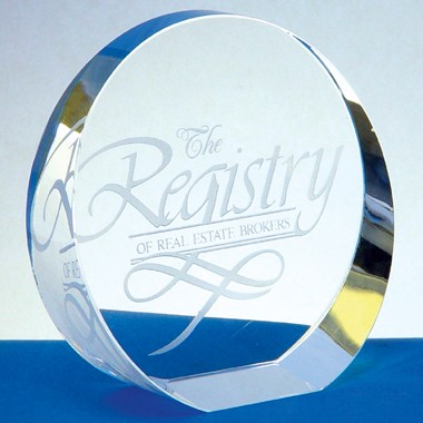 THE BEVELED CRYSTAL PAPERWEIGHT 1