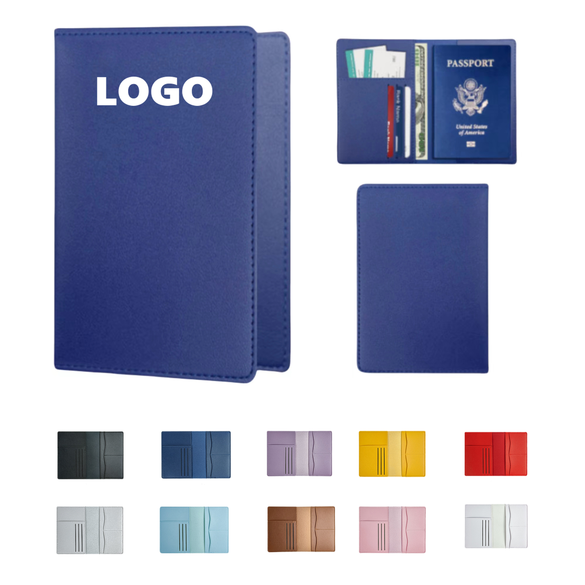 Pu Leather Card Passport Cover 3