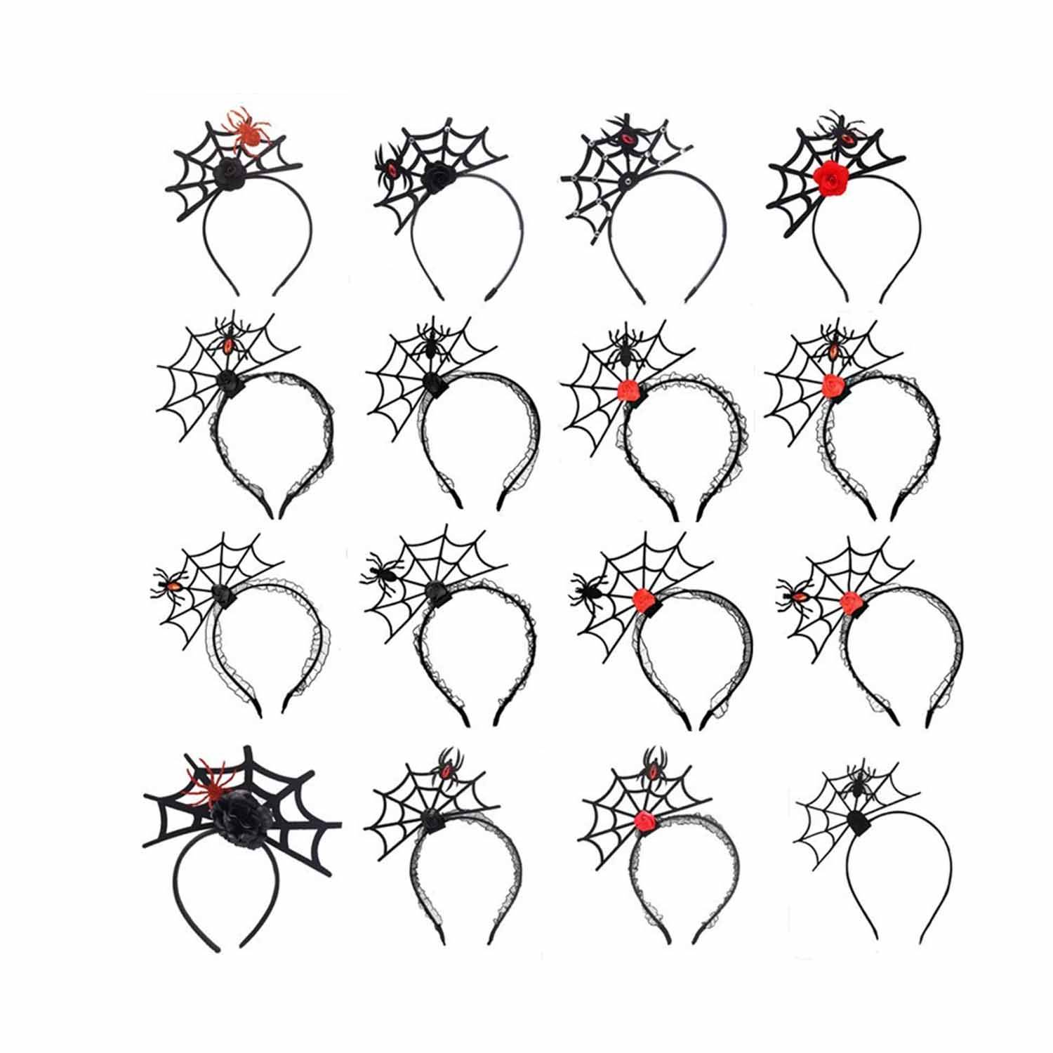 Halloween spider web headband 6