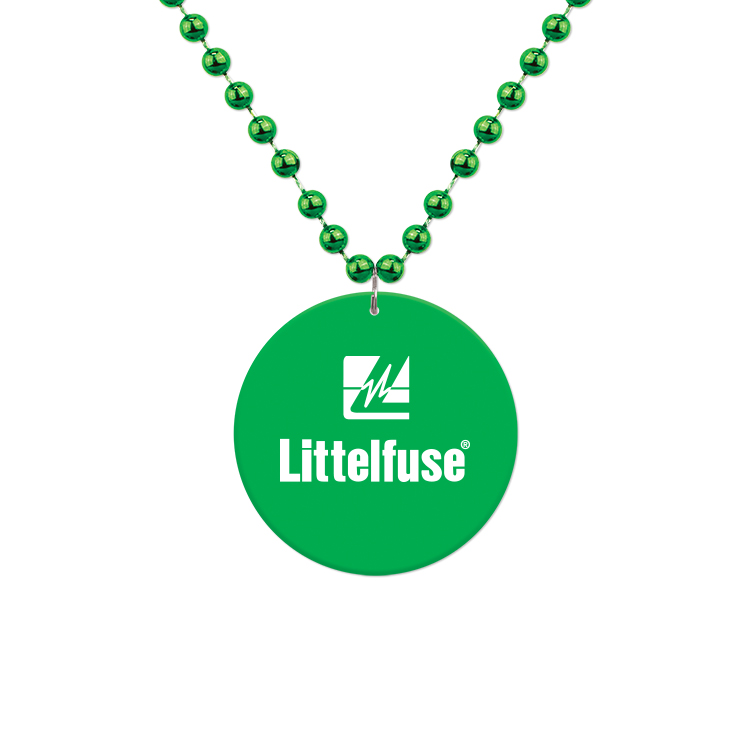 Medallion Bead Necklace w/ Medallion 15
