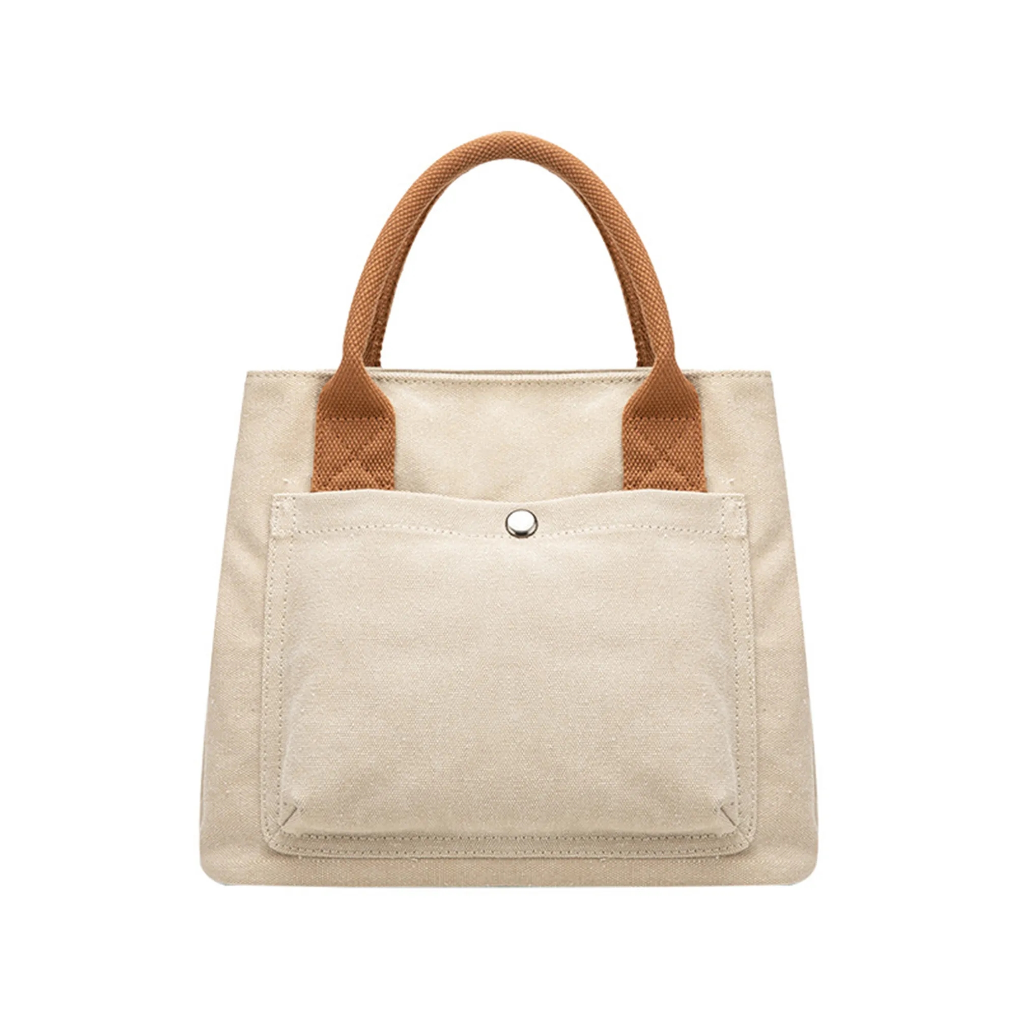Full Color Stylish Canvas Tote Women's Cotton Handbag, custom tote bag with logo imprint 7