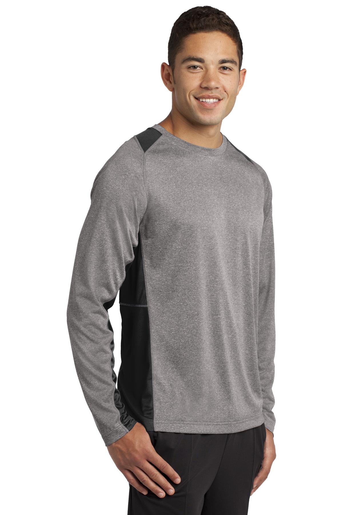 Long Sleeve Heather Colorblock Contender Tee