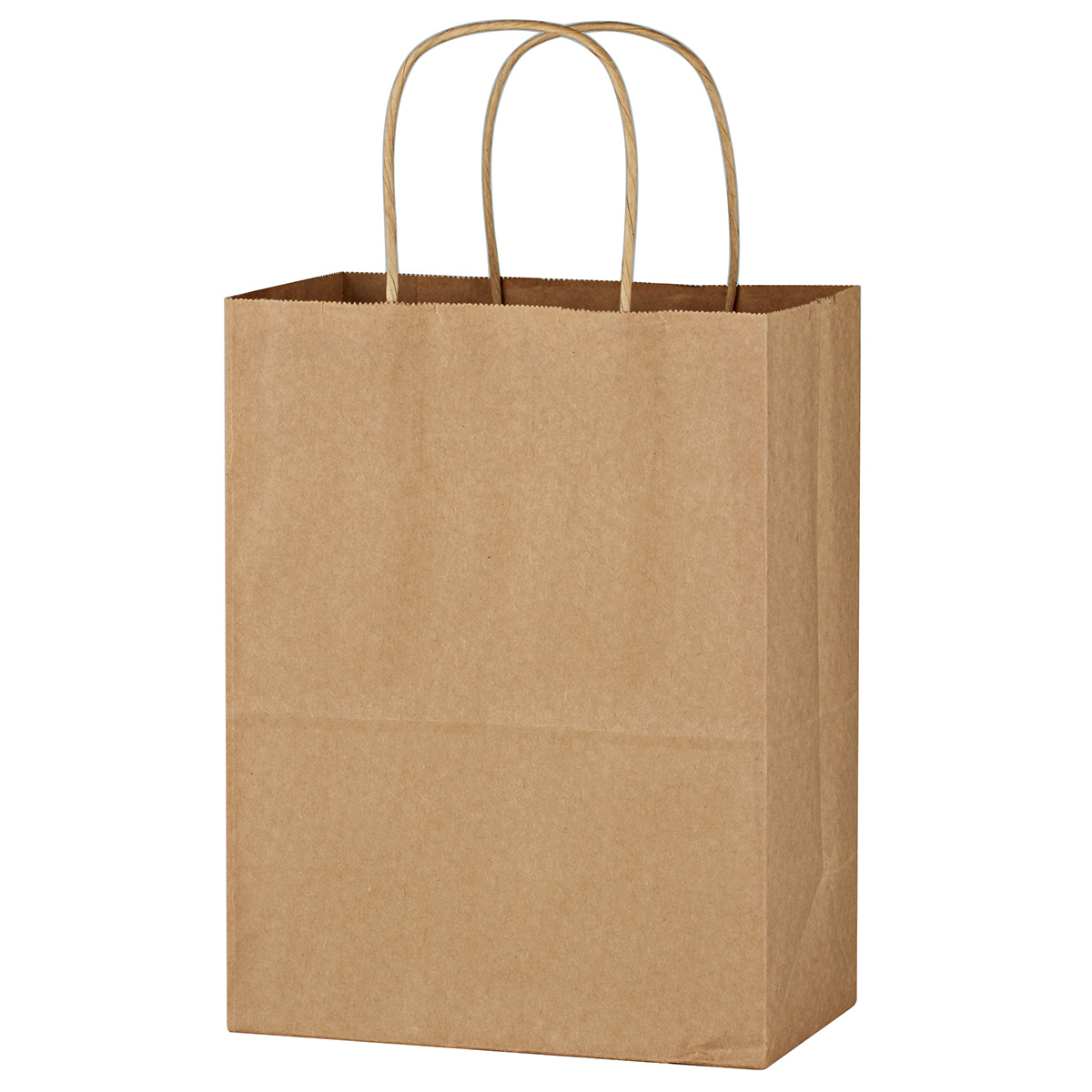 Kraft Paper Brown Shopping Bag - 8" x 10-1/4" 2
