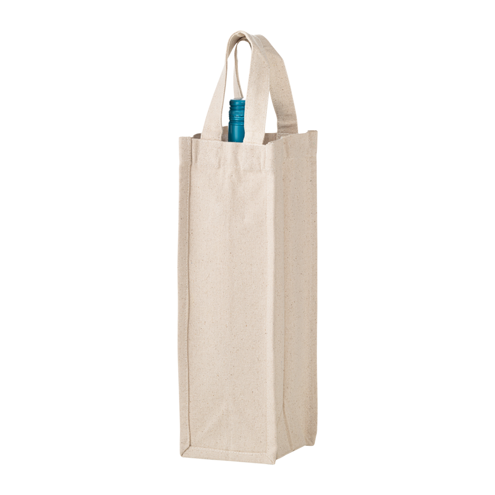 1-Bottle Heavy Cotton Canvas Tote 2