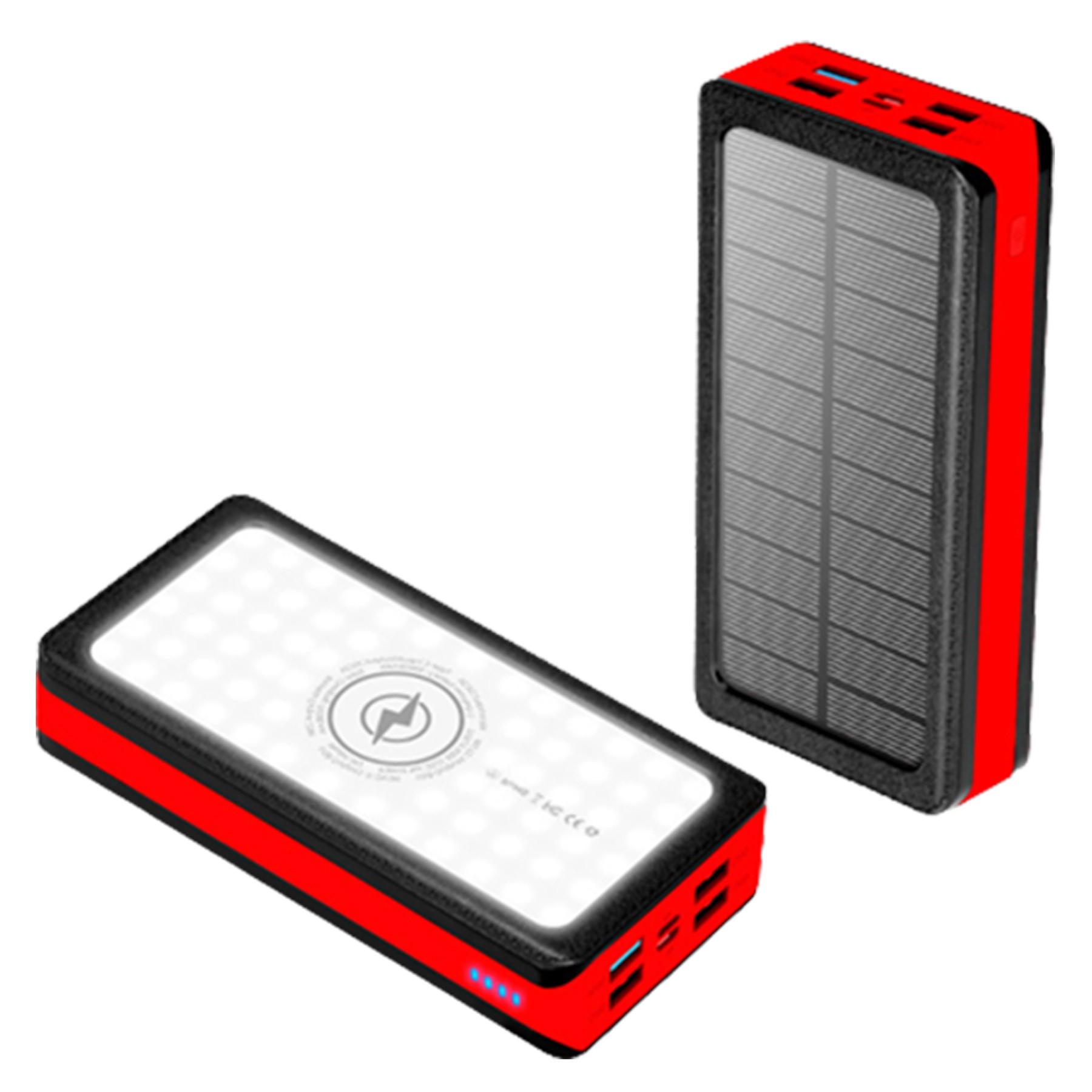 3000Mah Solar Power Bank Flashlight 1