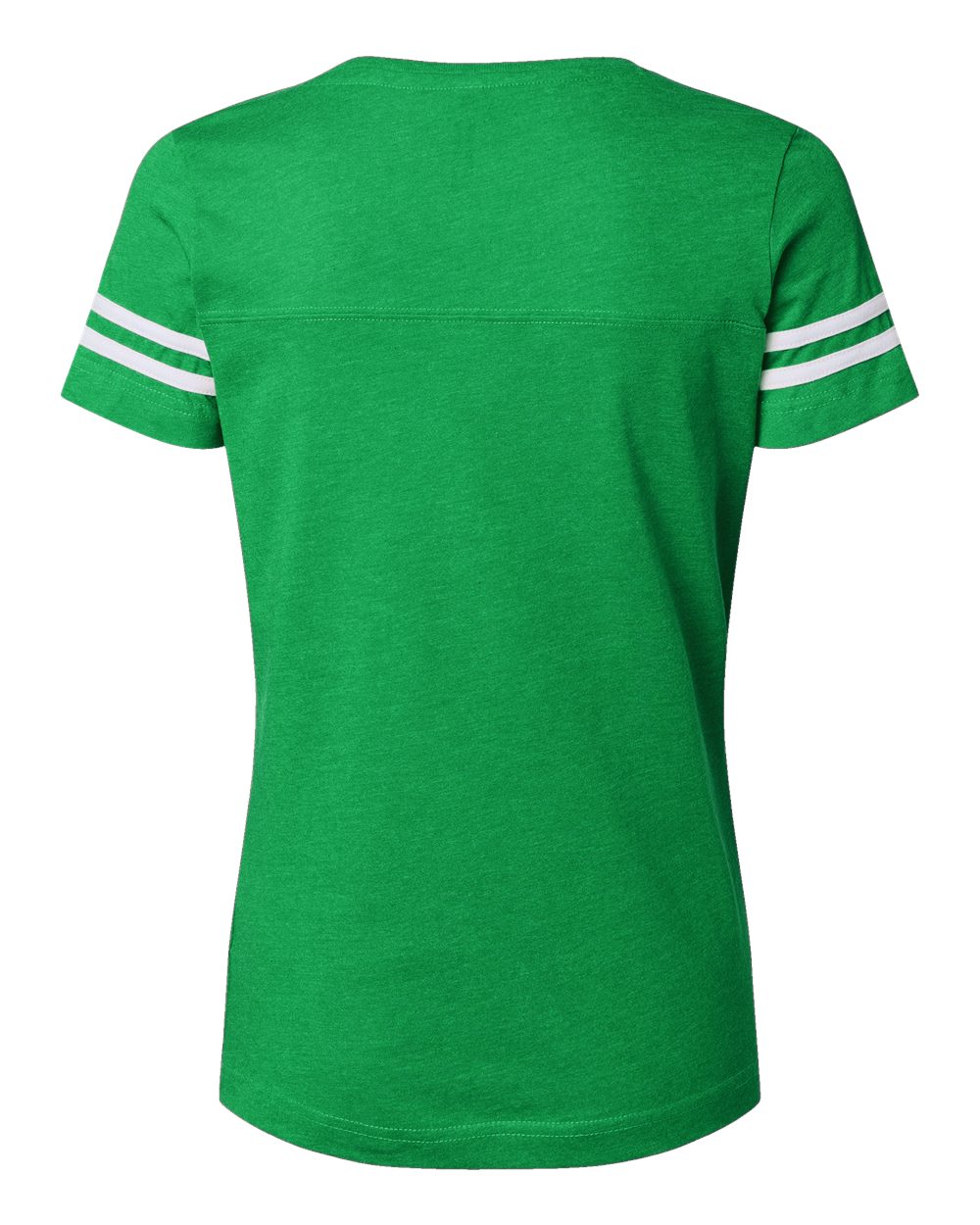 Women's Football V-Neck Fine Jersey Tee - 3537 3