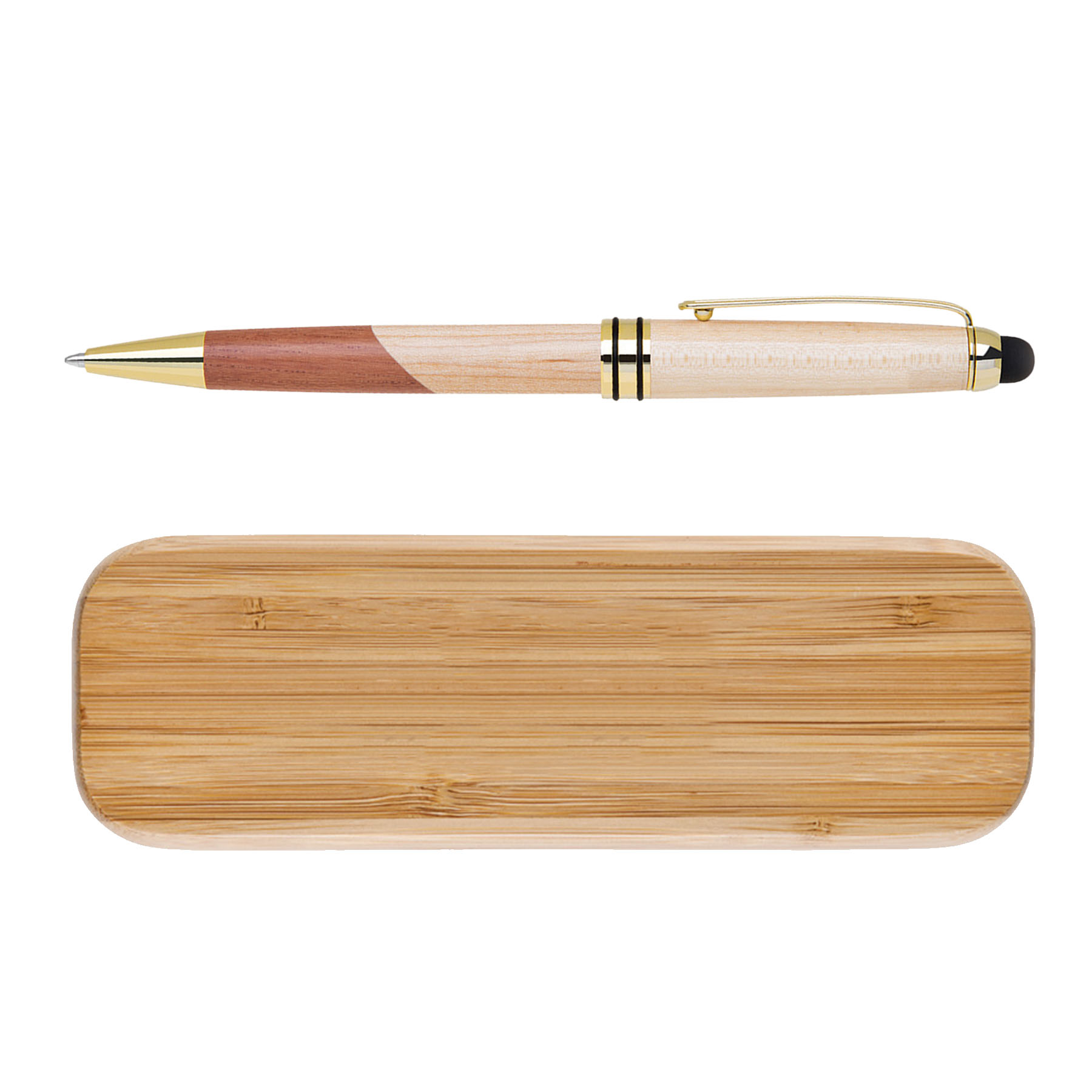 Maplewood Pen Box with Stylus Ballpoint Pen Set (A28/Q016PK) 6